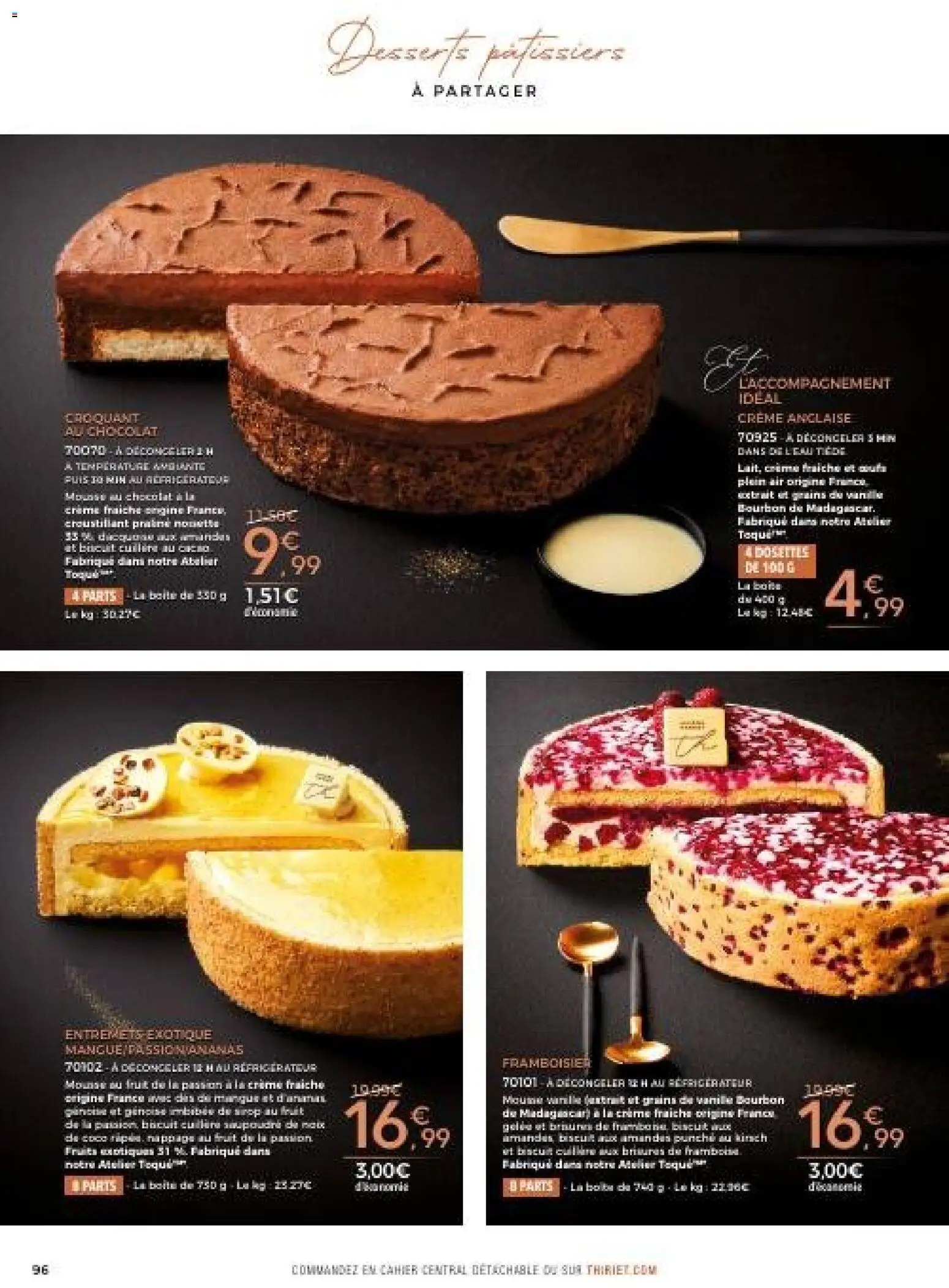 {H1} | Page: 96 | Produits: Réfrigérateur, Chocolat, Crème fraiche, Crème