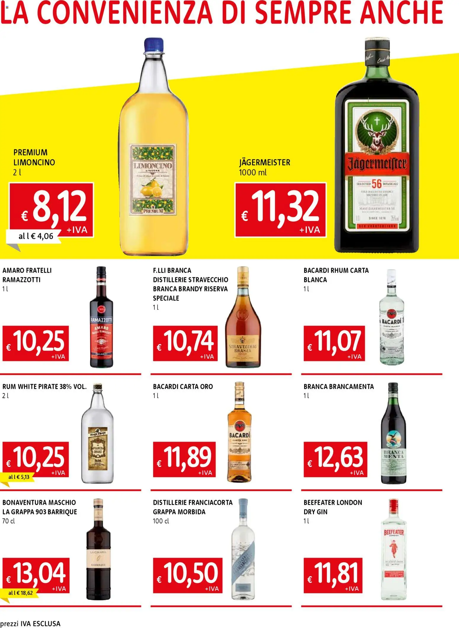 Volantino Famila del 08.01.2026 | Pagina: 6 | Prodotti: Menta, Grappa, Brandy, Amaro