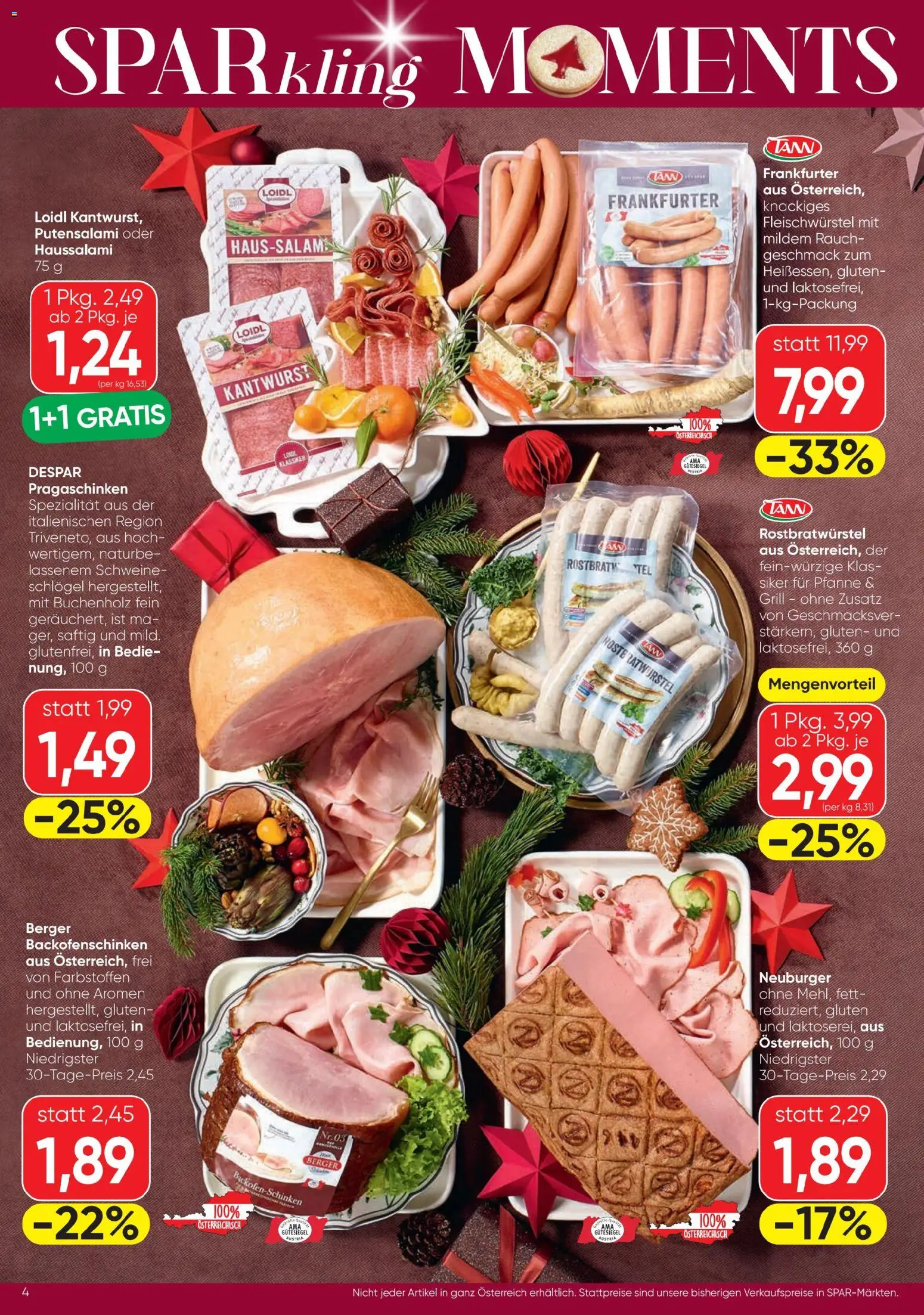 Spar Sparkling Moments gültig ab 23.12.2025 | Seite: 4 | Produkte: Grill