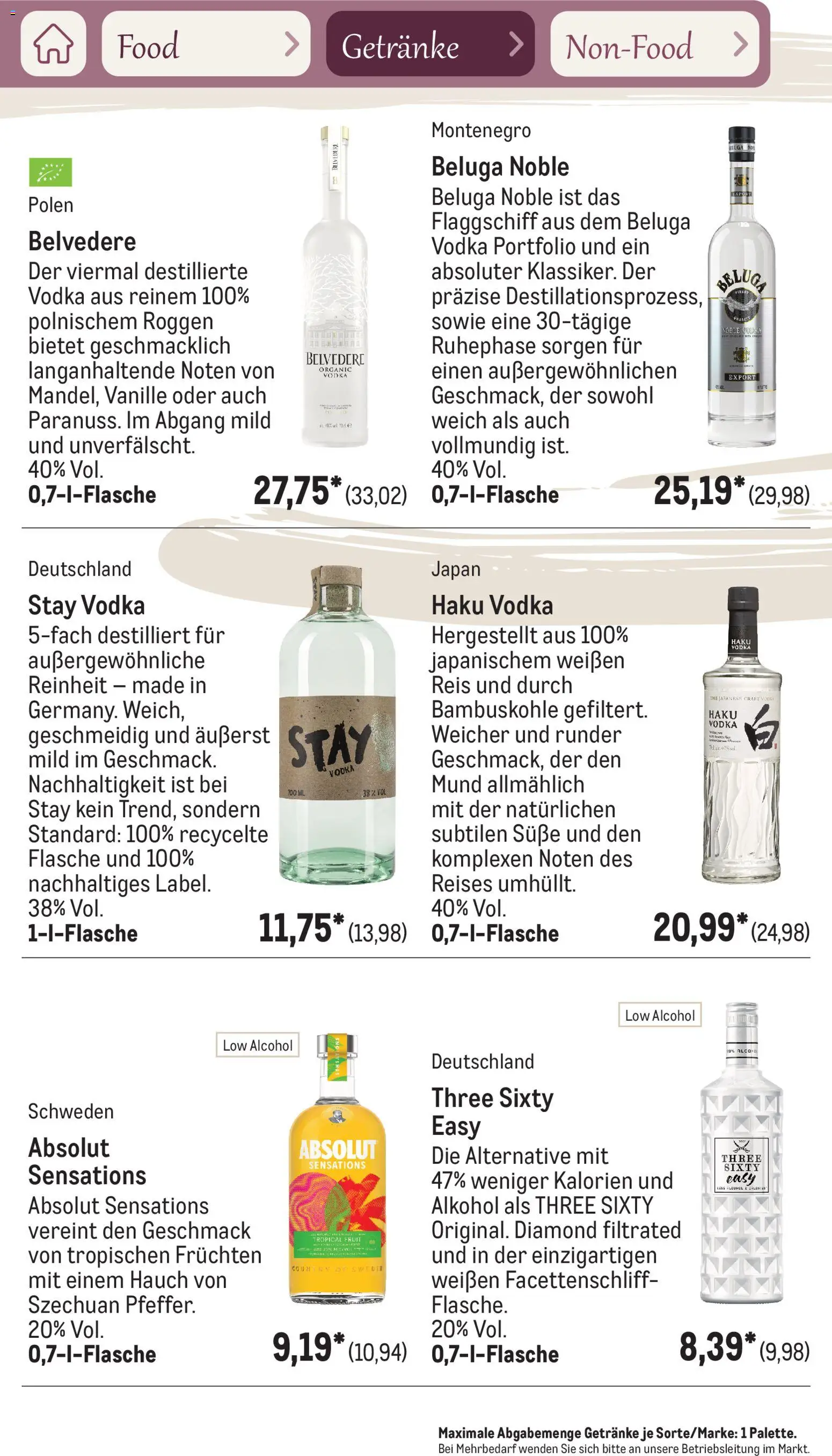 Metro Saisonkatalog Frühlingsgenuss – gültig ab 01.03.2026 | Seite: 82 | Produkte: Vodka, Reis