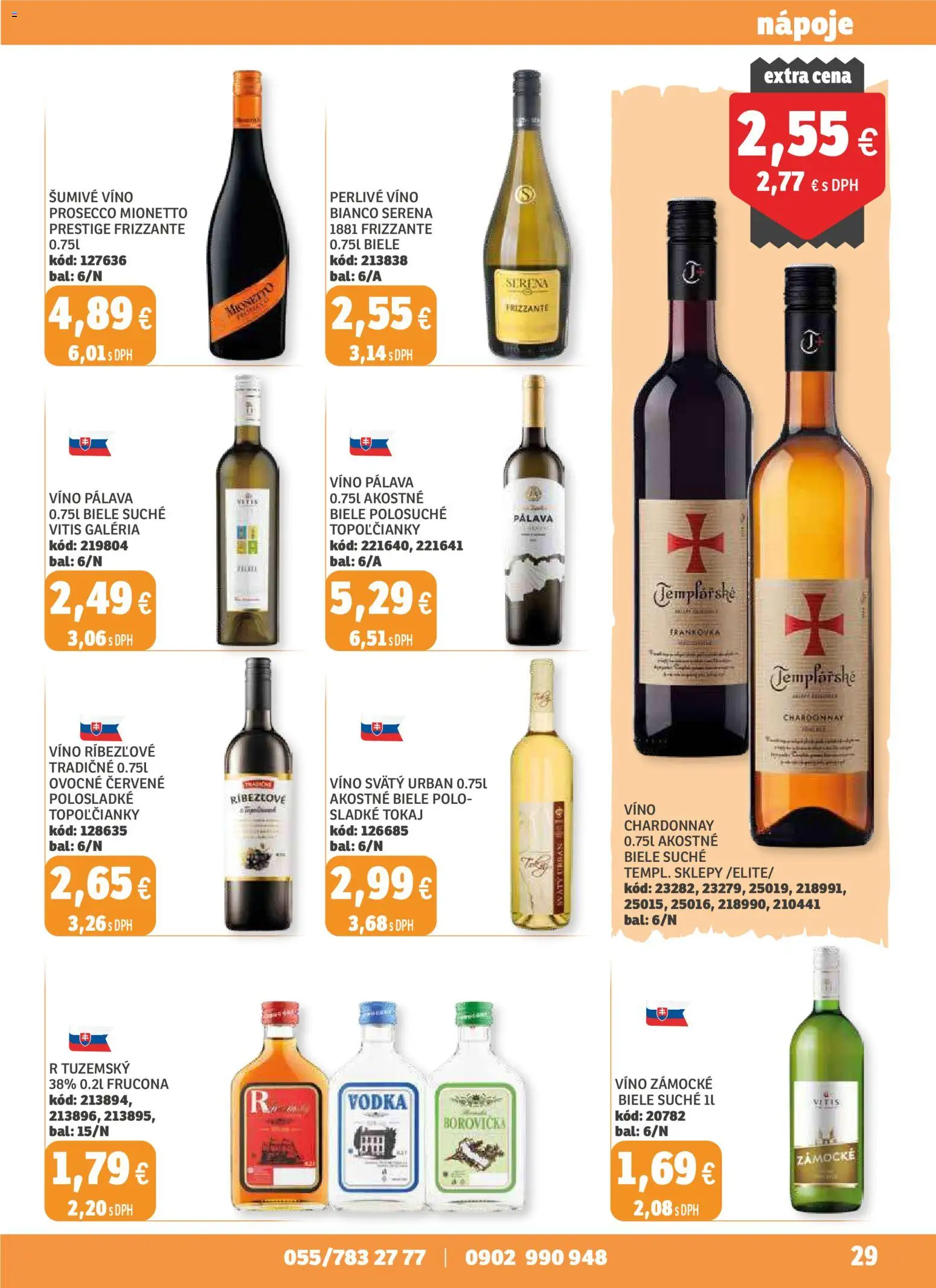 Nové Labaš akcie – leták je platný od 14.11.2025 | Strana: 29 | Produkty: Víno, Prosecco, Borovička, Perlivé víno