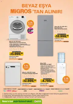 Migros Katalog - Migroskop - 24.07.2025 tarihinden itibaren geçerlidir | Sayfa: 121 | Ürünler: Kurutma makinesi, Su sebili, Buzdolabı, Bulaşık makinesi