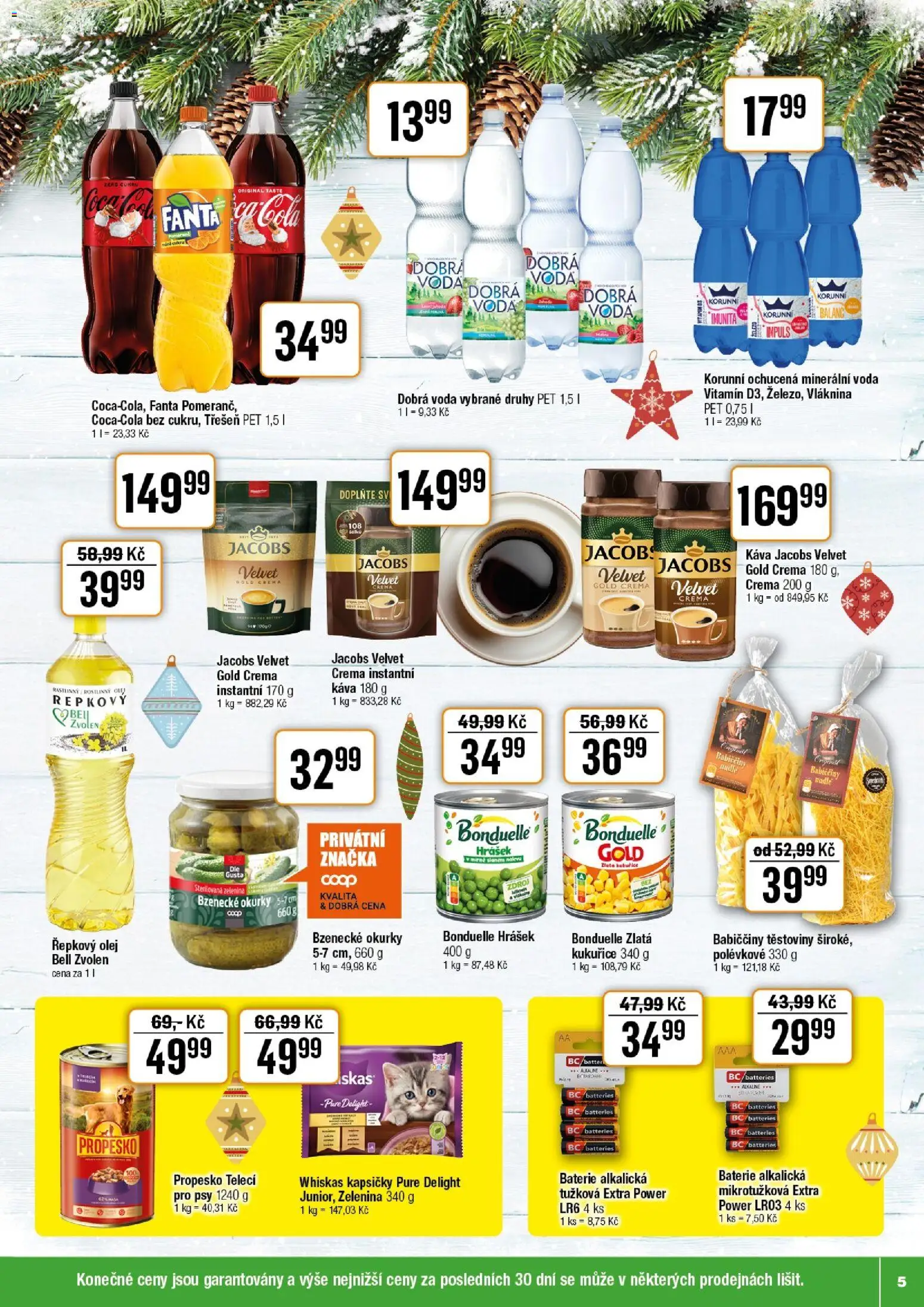Tempo leták od 03.12.2025 | Strana: 5 | Produkty: Propesko, Okurky, Fanta, Baterie
