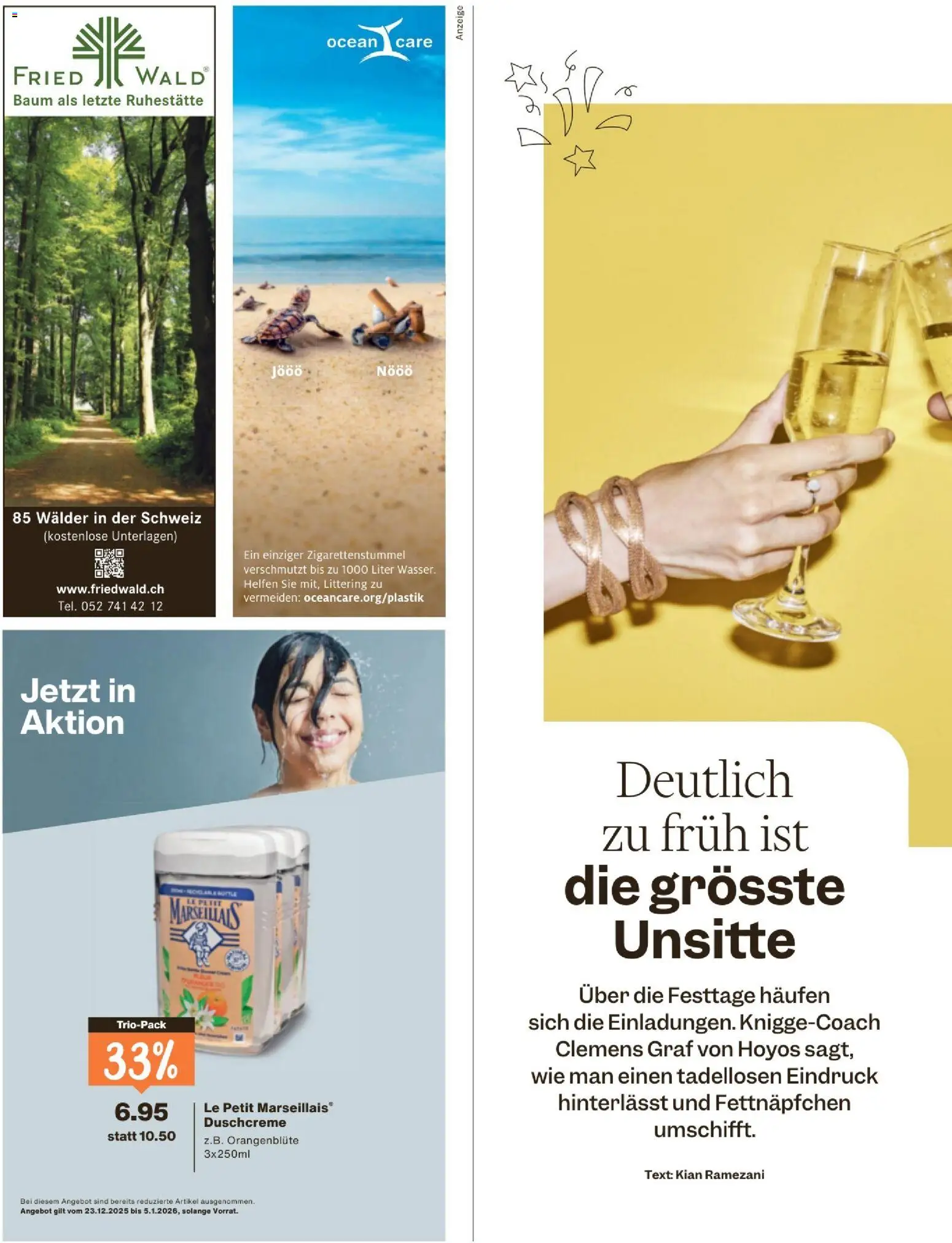 Migros Magazin – gültig ab 23.12.2025 | Seite: 16 | Produkte: Duschcreme