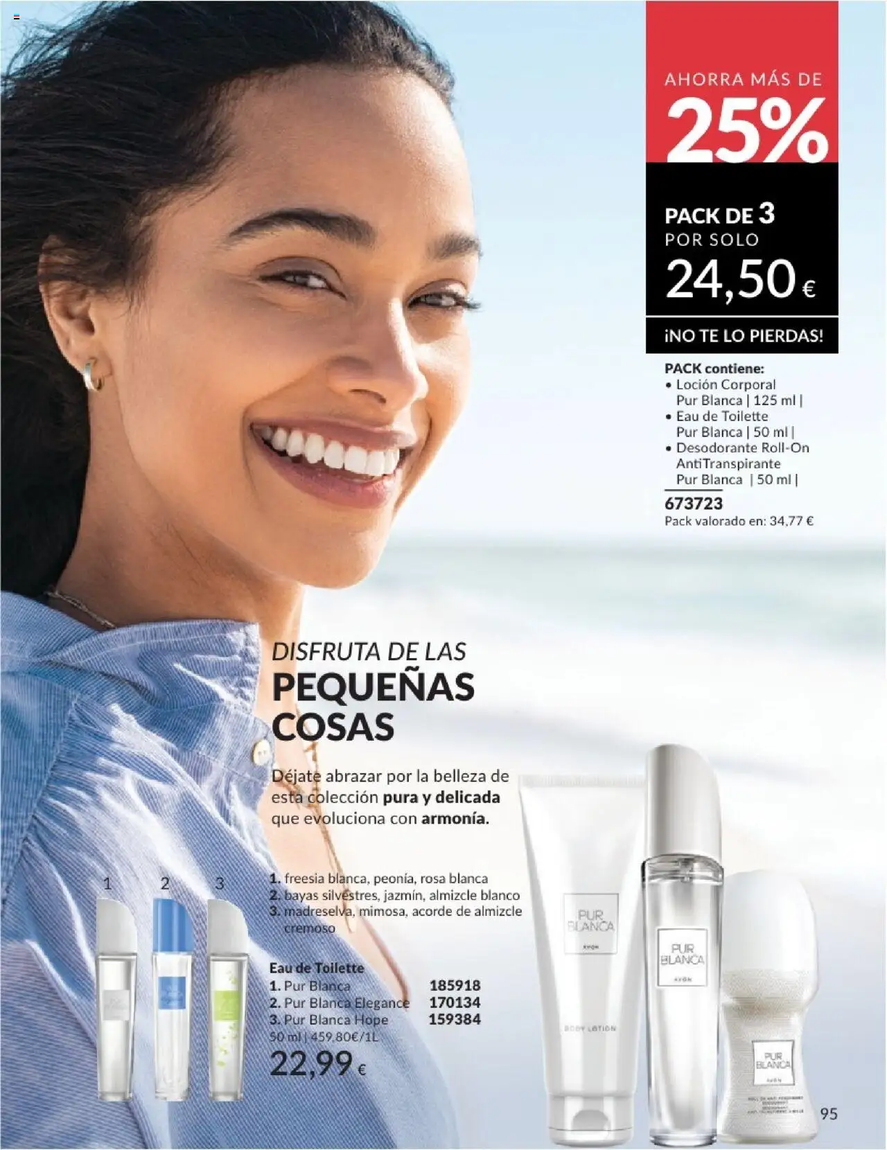 Catálogo AVON campaña 6 │ válido desde el 01.06.2025 | Página: 95 | Productos: Eau de toilette, Desodorante, Té, Body