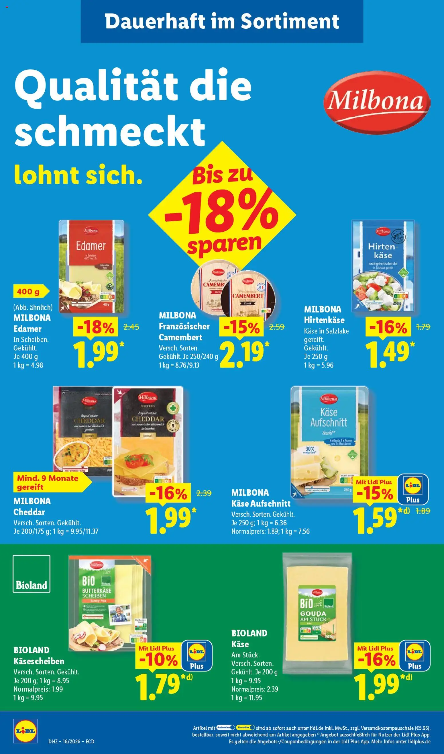 Lidl Prospekt – gültig ab 13.04.2026 | Seite: 24 | Produkte: Käse, Gouda, Edamer