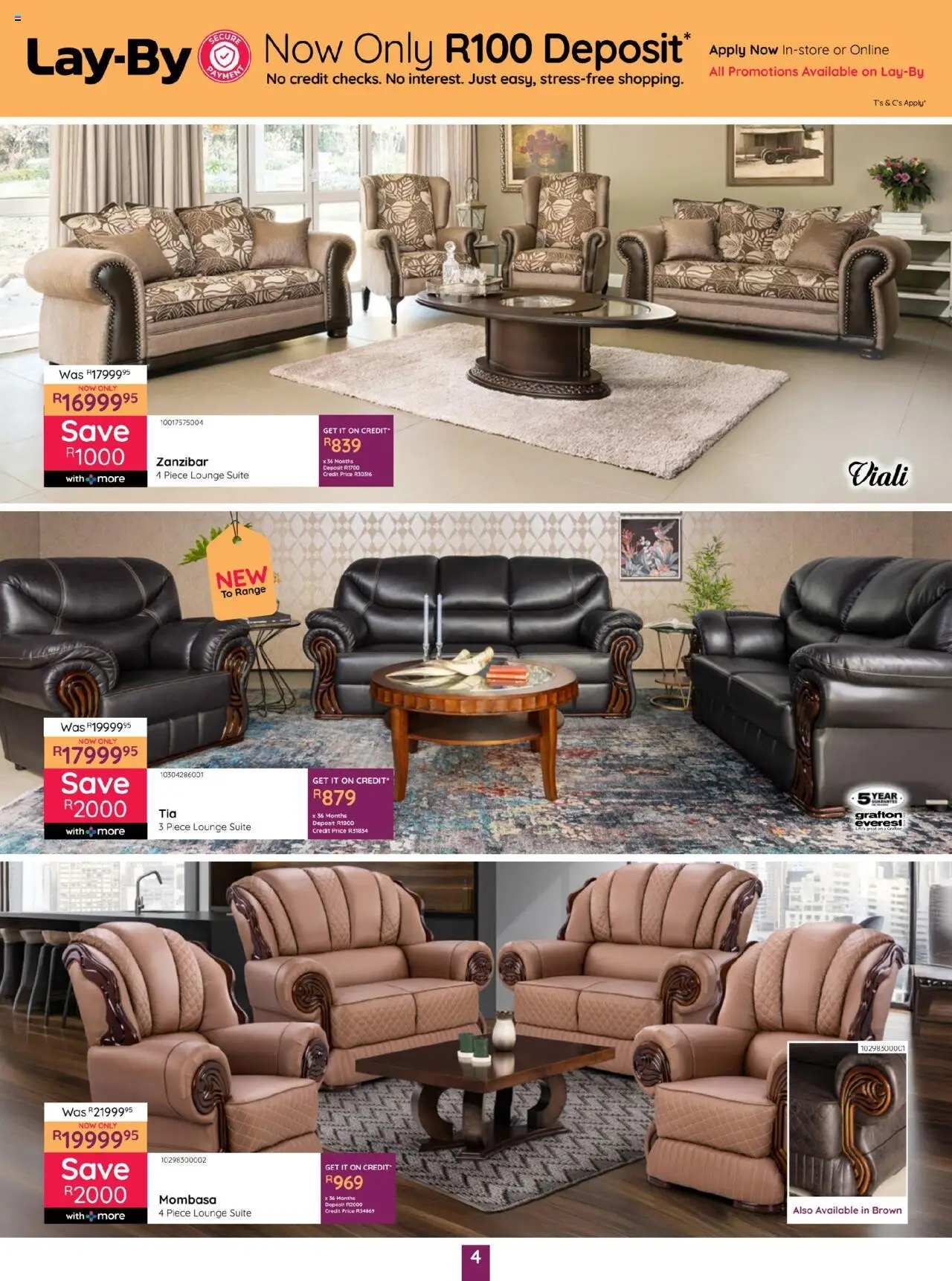 New Bradlows catalogue – valid from 18.09.2025 | Page: 4 | Products: Lounge suite