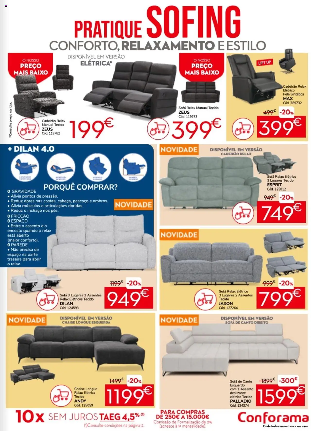 Conforama folheto │ válido de 25.09.2025 | Página: 5 | Produtos: Sofá