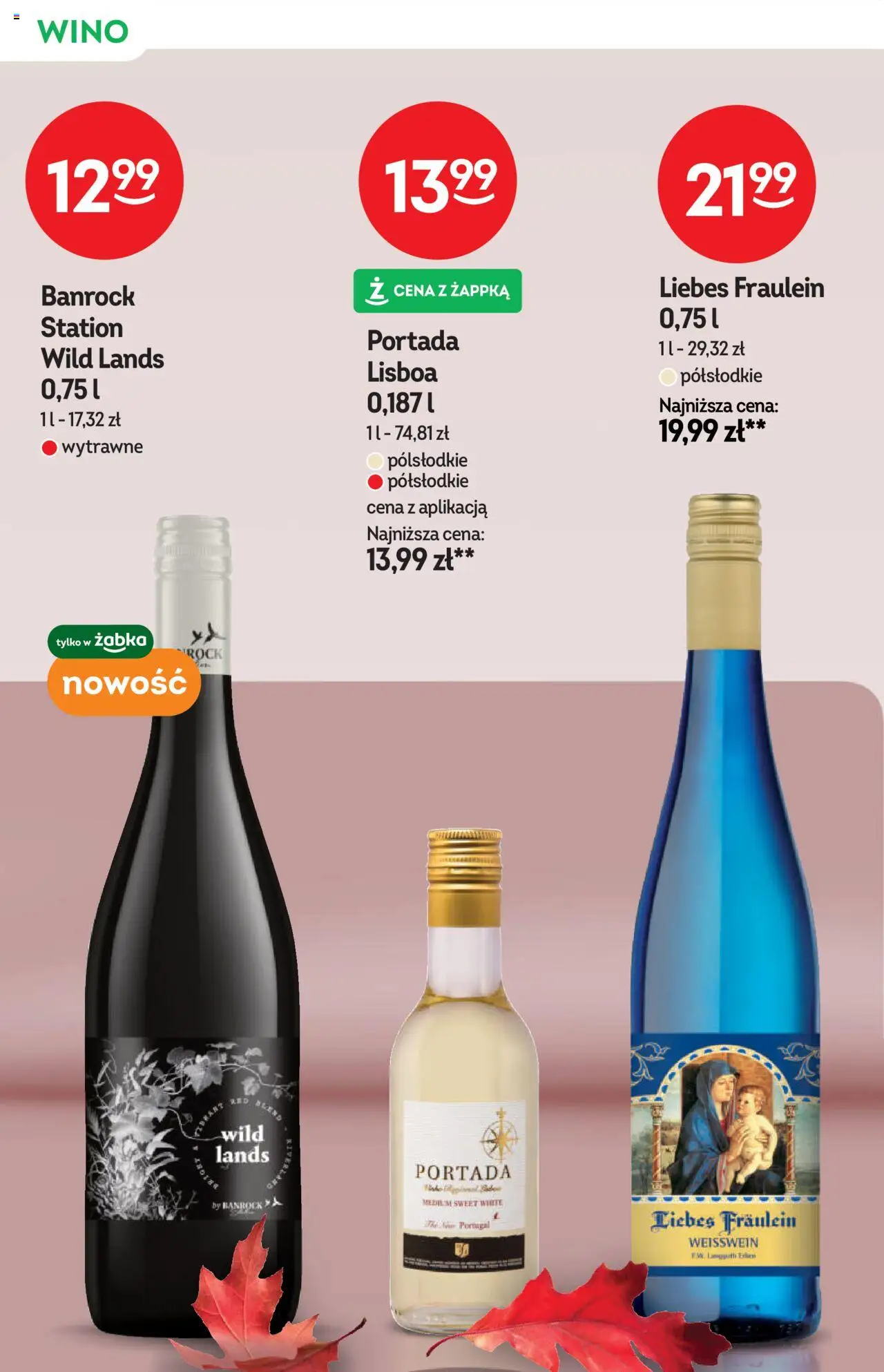 Żabka Gazetka - Katalog win od 15.10.2025 | Strona: 14 | Produkty: Wino