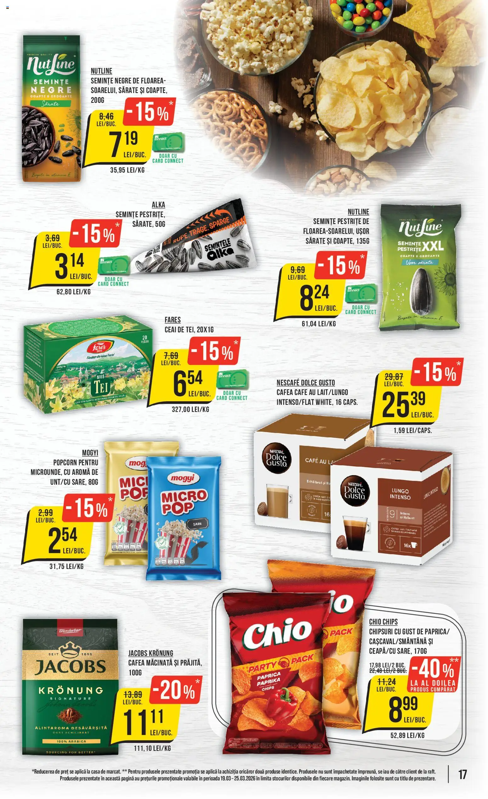 Noul catalog Mega Image Catalog – valabil de la 19.03.2026 | Pagină: 17 | Produse: Semințe, Köpek çiti, Ceai, Sare