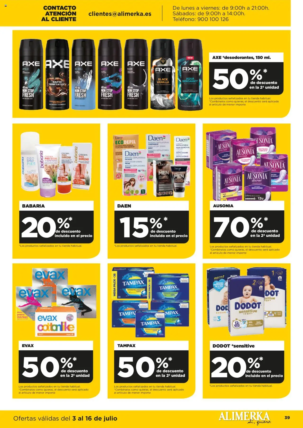 Alimerka folleto Asturias │ válido desde el 03.07.2025 | Página: 40 | Productos: Crema, Teléfono
