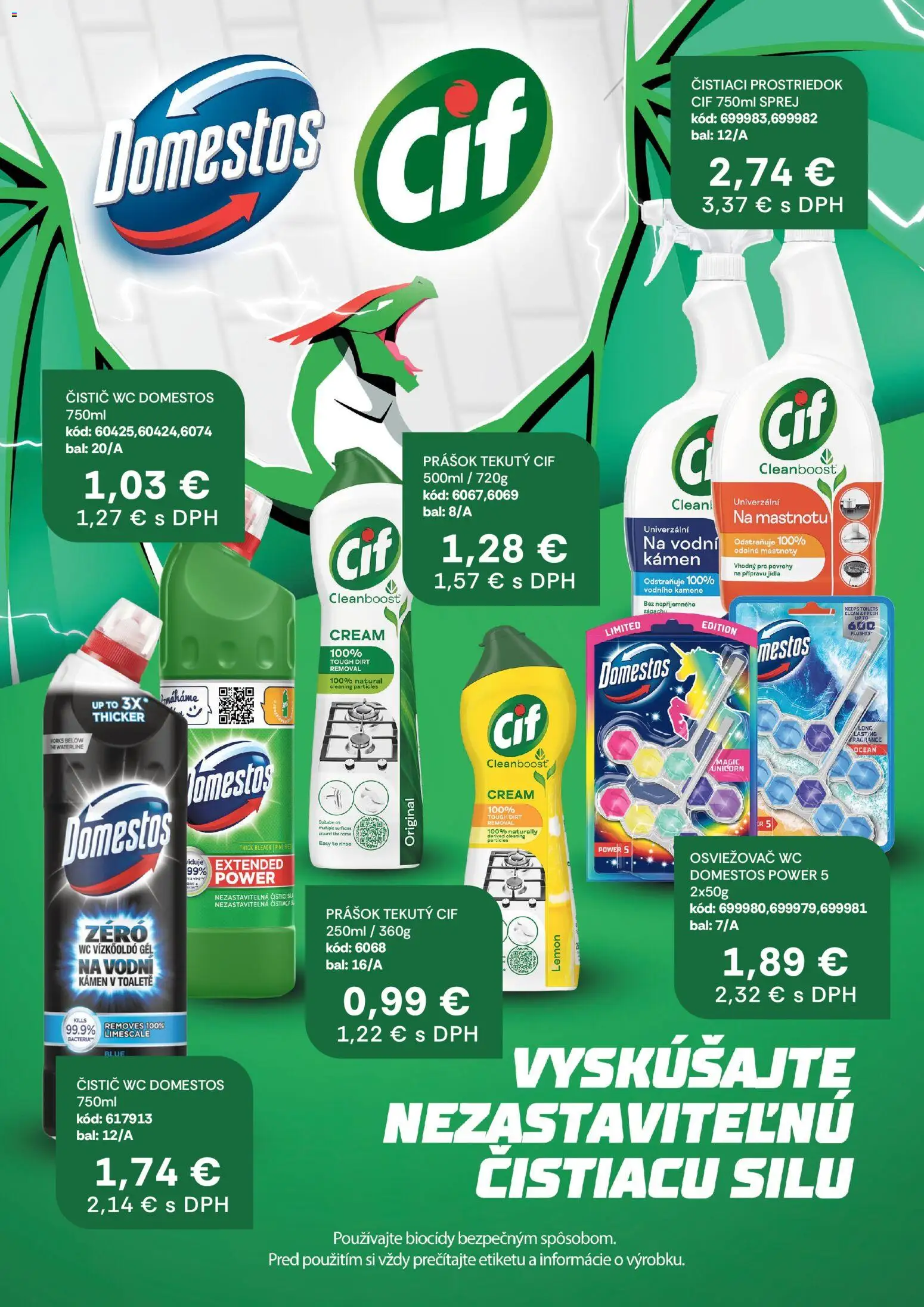 Nové Labaš akcie – leták je platný od 13.03.2026 | Strana: 35 | Produkty: Wc, Čistiaci prostriedok, Cif, Domestos