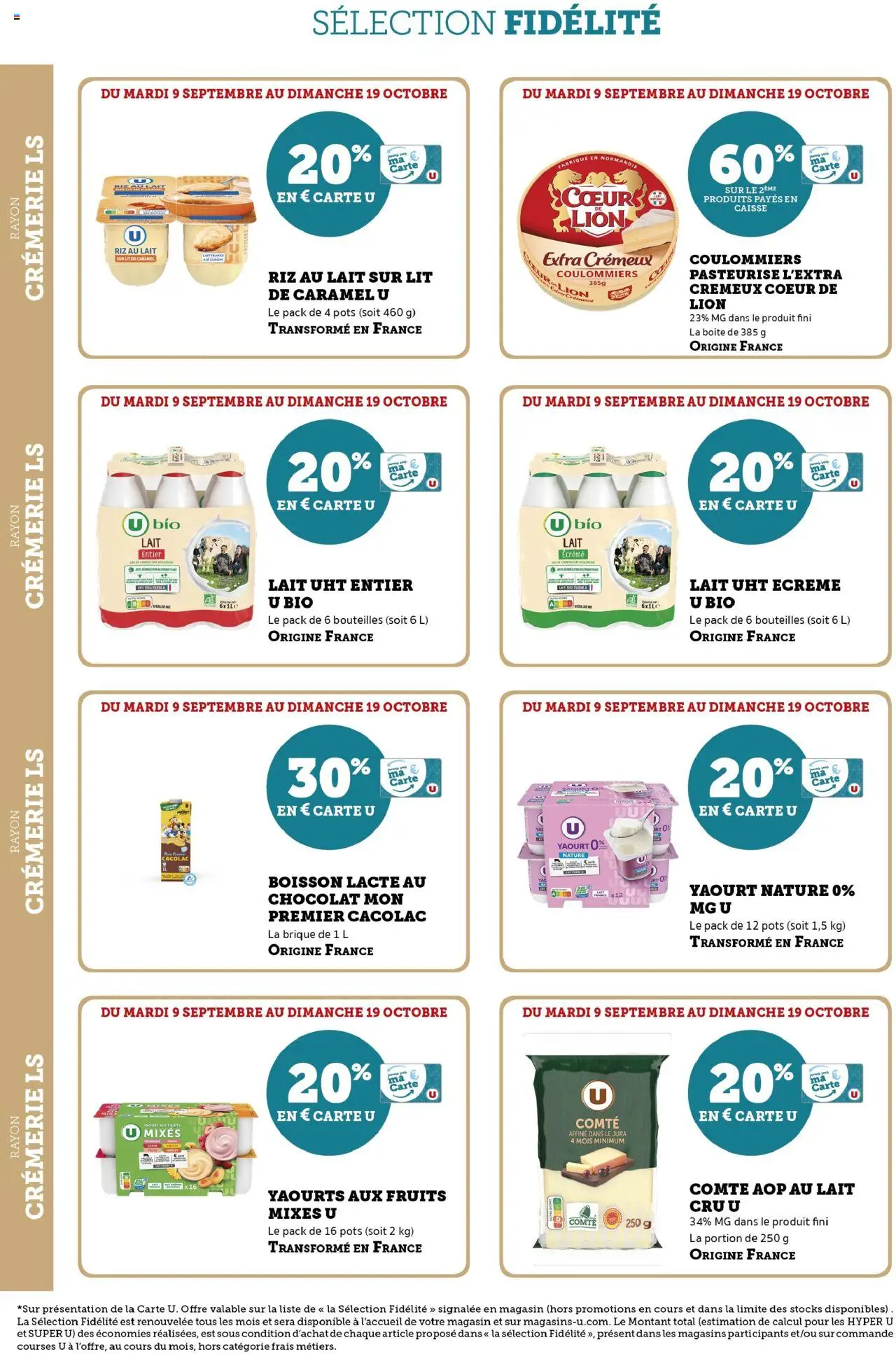  | Page: 6 | Produits: Yaourts, Lit, Lait, Chocolat
