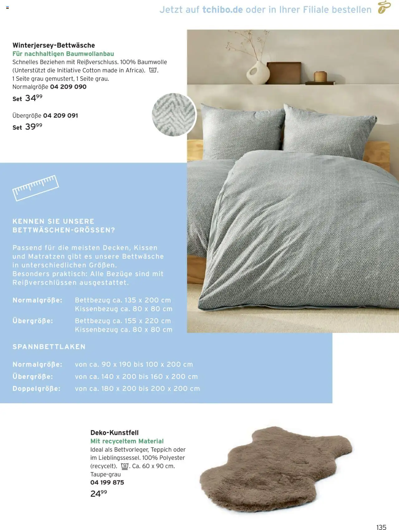 Angebote Tchibo – gültig ab 01.10.2025 | Seite: 135 | Produkte: Kissen, Bettwäsche, Teppich