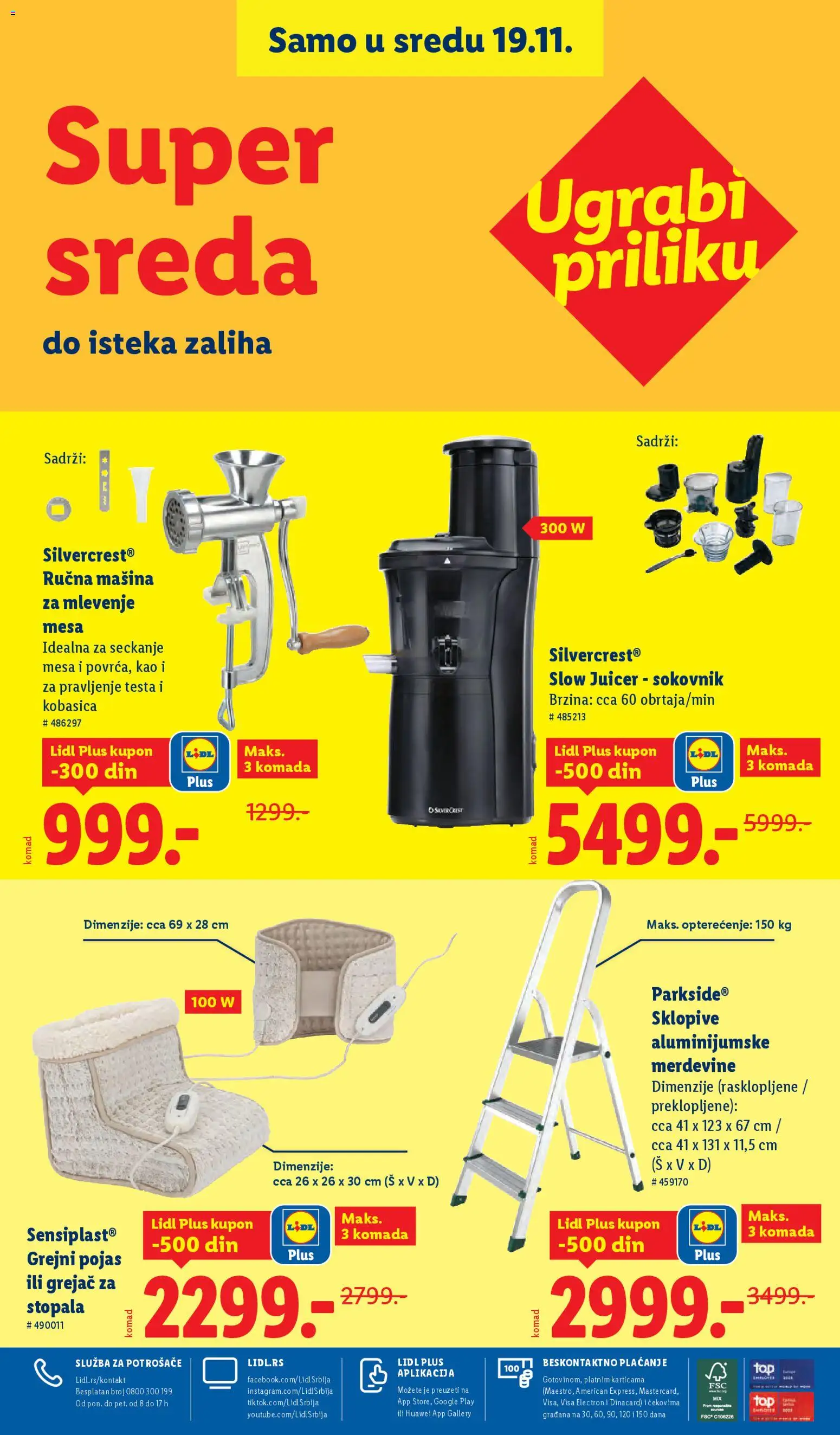 Lidl katalog - važi od 13.11.2025 | Strana: 72 | Proizvode: Silvercrest, Sokovnik, Merdevine, Kobasica