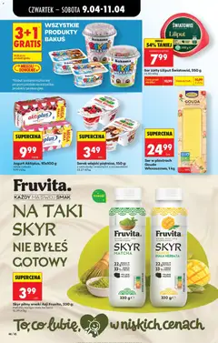 Pogląd oferty "Skyr pitny smaki Azji Fruvita, 330 g:, Skyr pitny smaki Azji Fruvita, 330 g: matcha, mango-biała herbata" - ważna od 09.04.2026 | Strona: 60