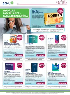 BENU Gyógyszertárak Akciós újság - amely érvényes a következő dátumtól: 01.12.2025 | Oldal: 12