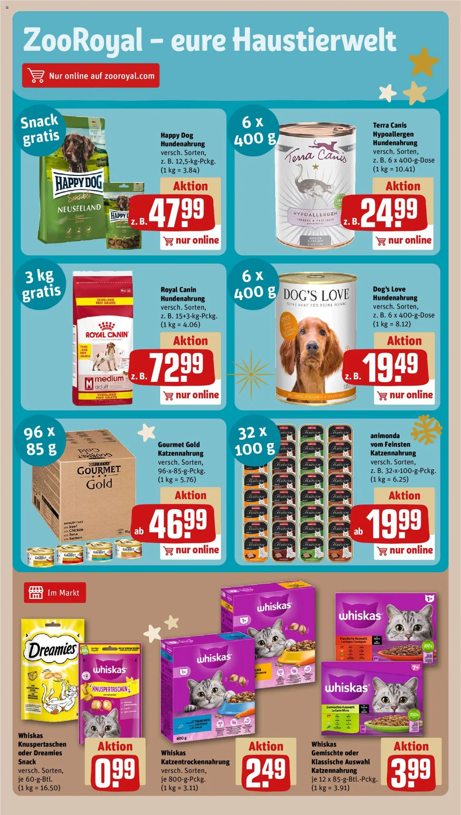 Rewe Prospekt 	 – gültig ab 01.12.2025 | Seite: 19 | Produkte: Thunfisch, Zucchini, Whiskas