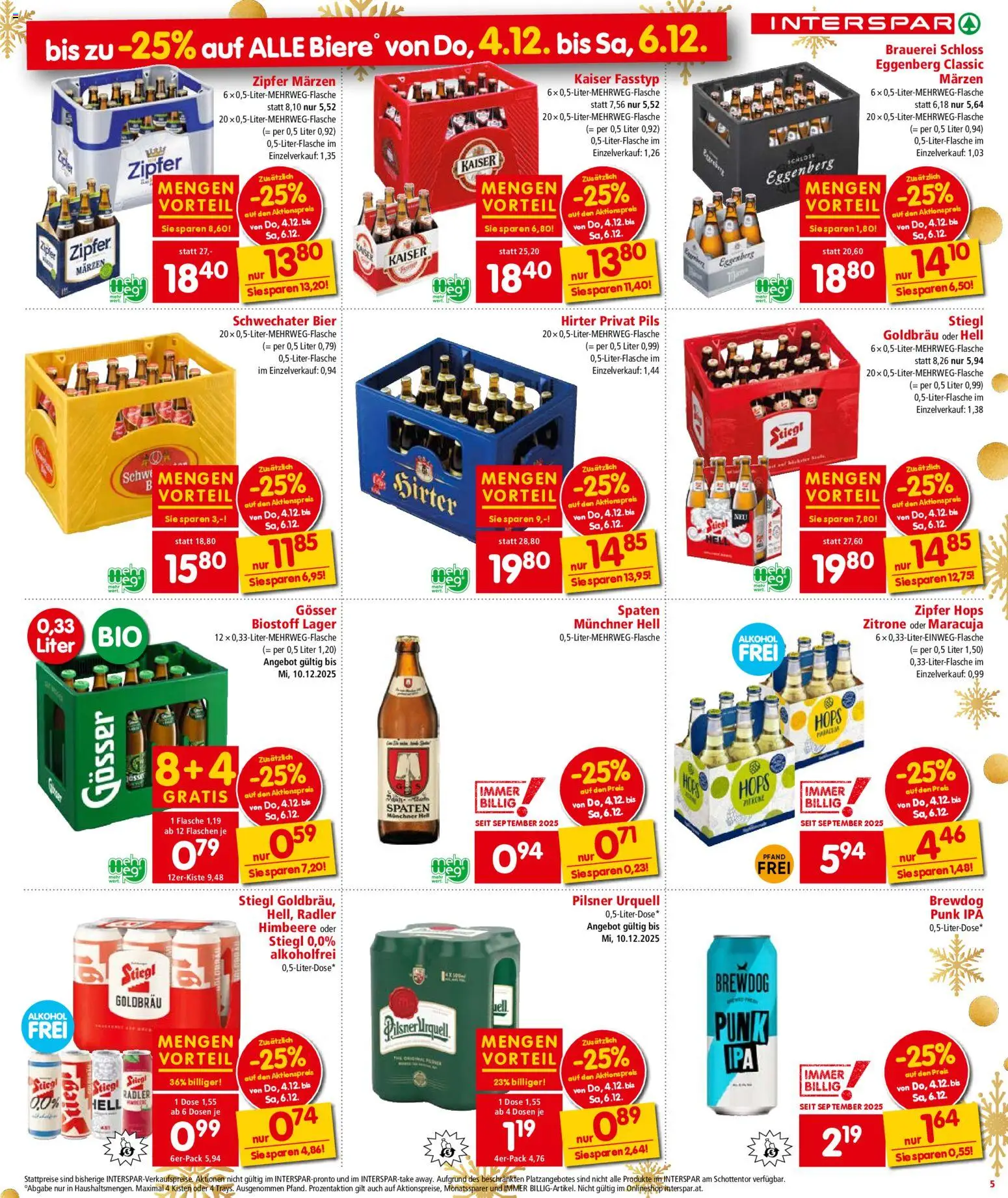 Interspar Flugblatt - Oberösterreich gültig ab 04.12.2025 | Seite: 5 | Produkte: Creme, Wein