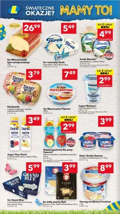 Pogląd oferty "Lewiatan gazetka - Warszawa" - ważna od 26.03.2026 | Strona: 6 | Produkty: Serek, Jogurt naturalny, Twaróg, Owoce