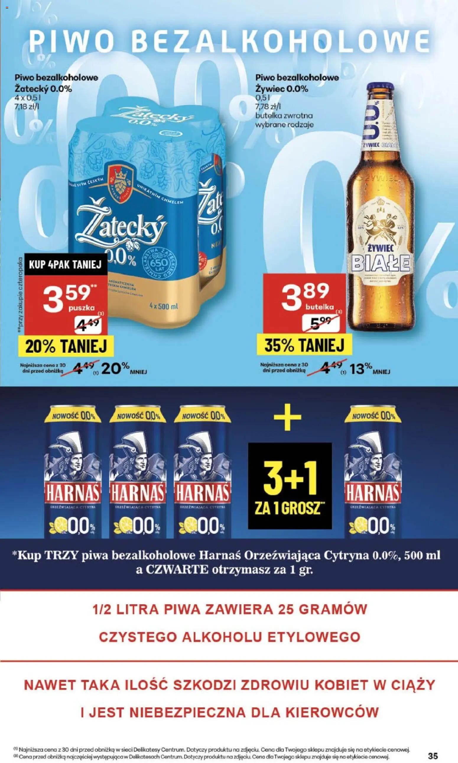 Delikatesy Centrum Gazetka od 13.11.2025 | Strona: 35 | Produkty: Cytryna, Delikatesy, Harnaś, Piwo