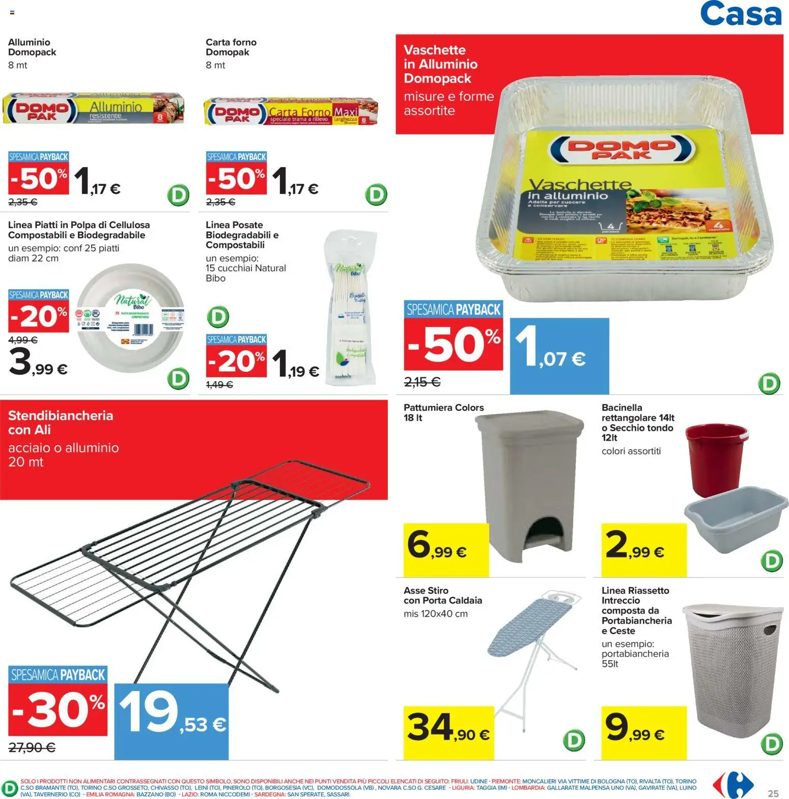 Volantino Carrefour del 07.04.2026 | Pagina: 25 | Prodotti: Secchio, Pattumiera, Forno, Alluminio