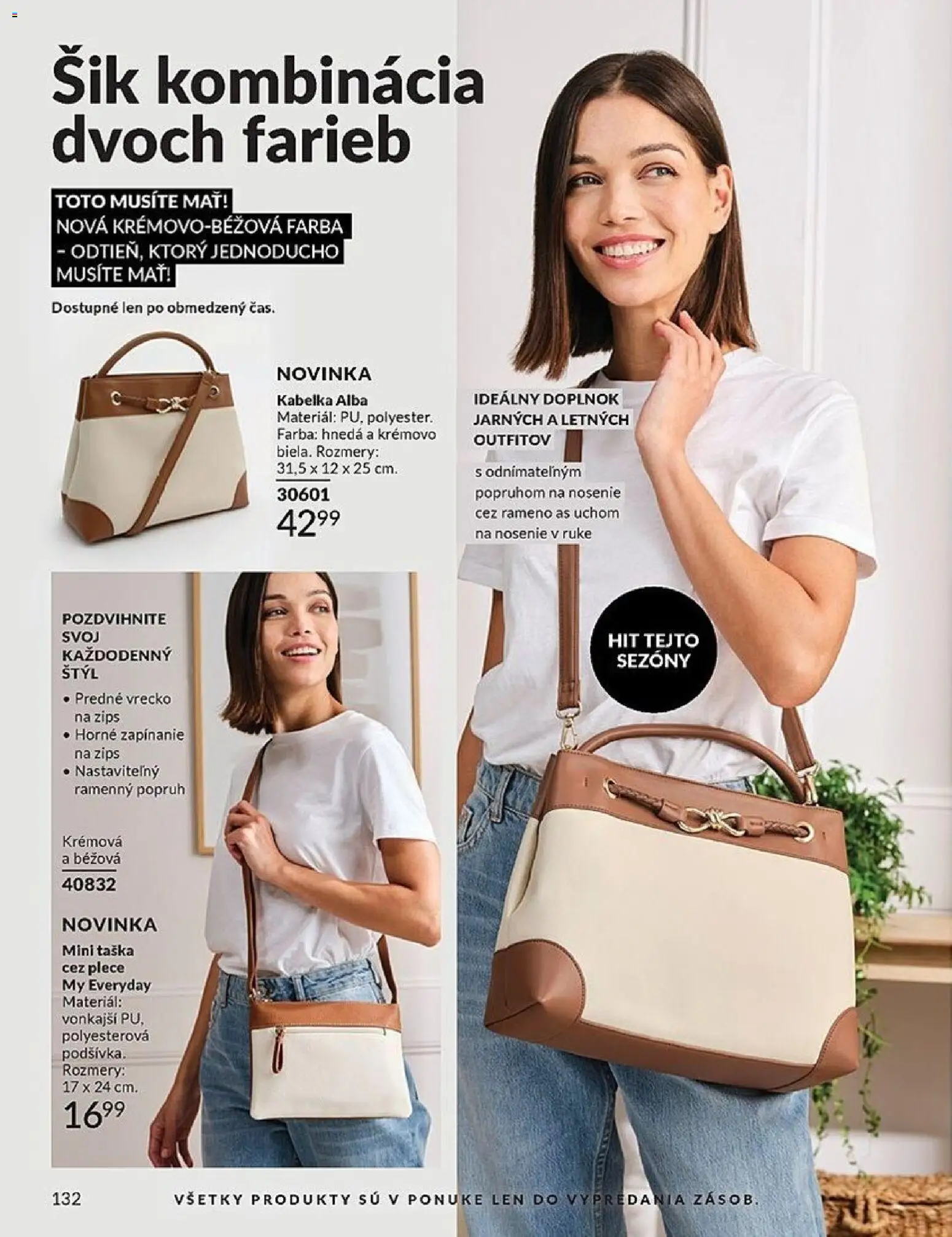 Nové Avon akcie – leták je platný od 01.05.2026 | Strana: 132 | Produkty: Kabelka, Taška