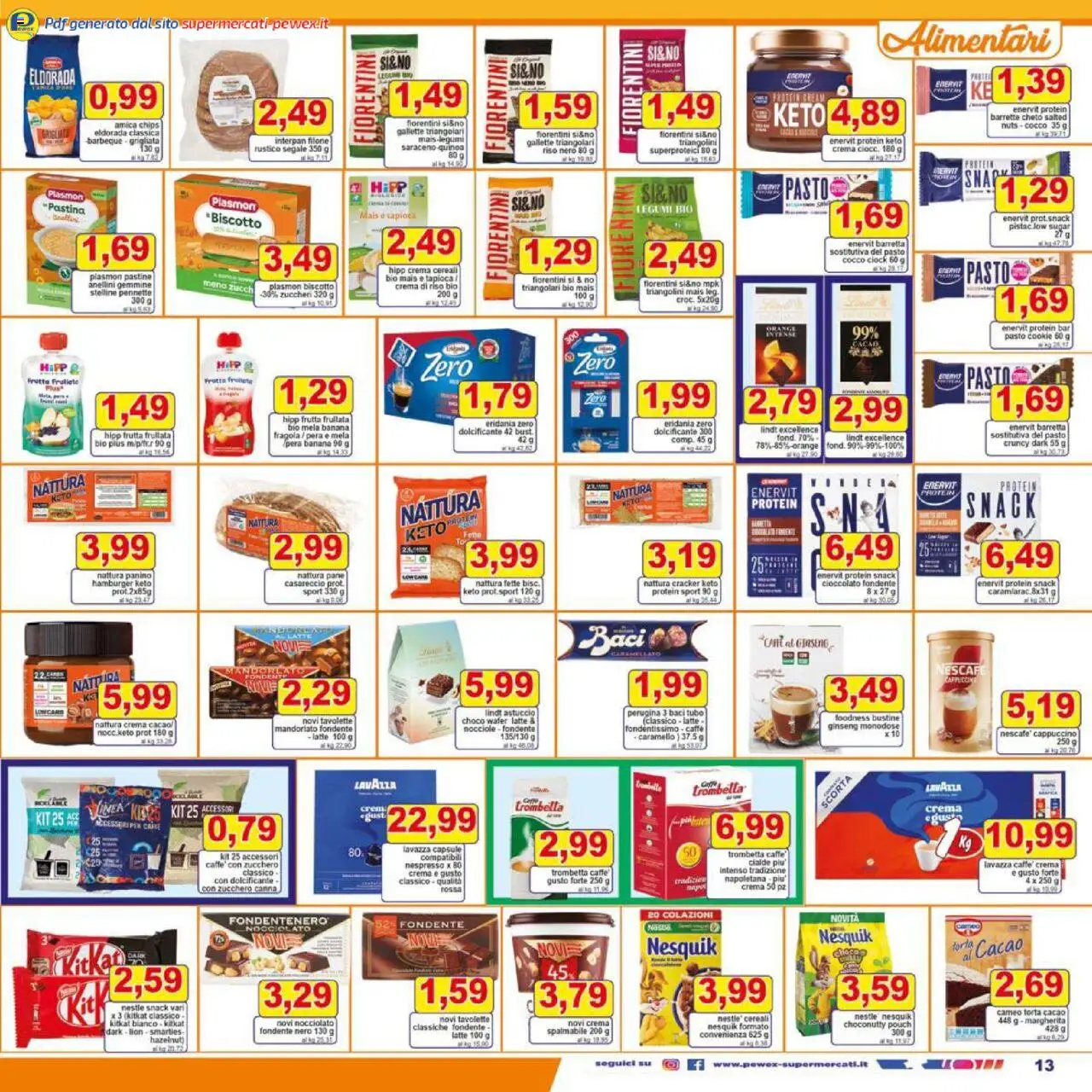 Volantino Pewex del 17.09.2025 | Pagina: 13 | Prodotti: Crema, Riso, Tubo, Torta