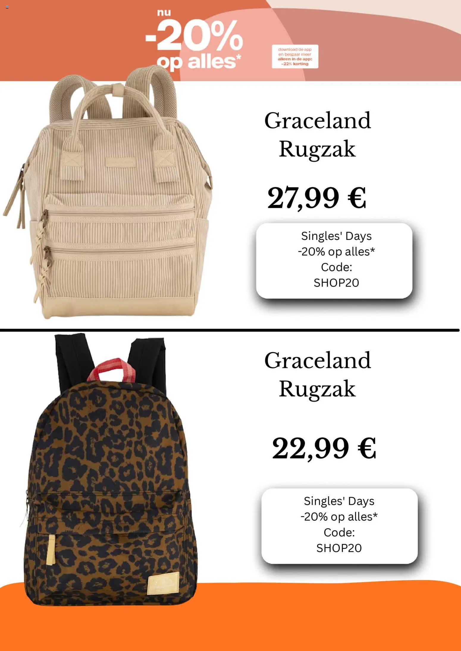 {H1} | Pagina: 3 | Producten: Rugzak