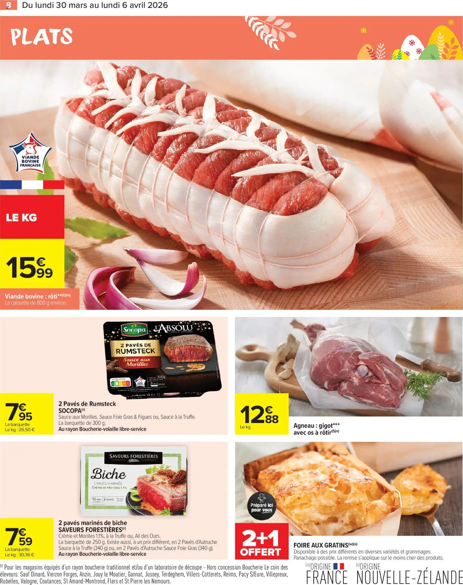 {H1} | Page: 10 | Produits: Poids, Agneau, Crème, Viande bovine