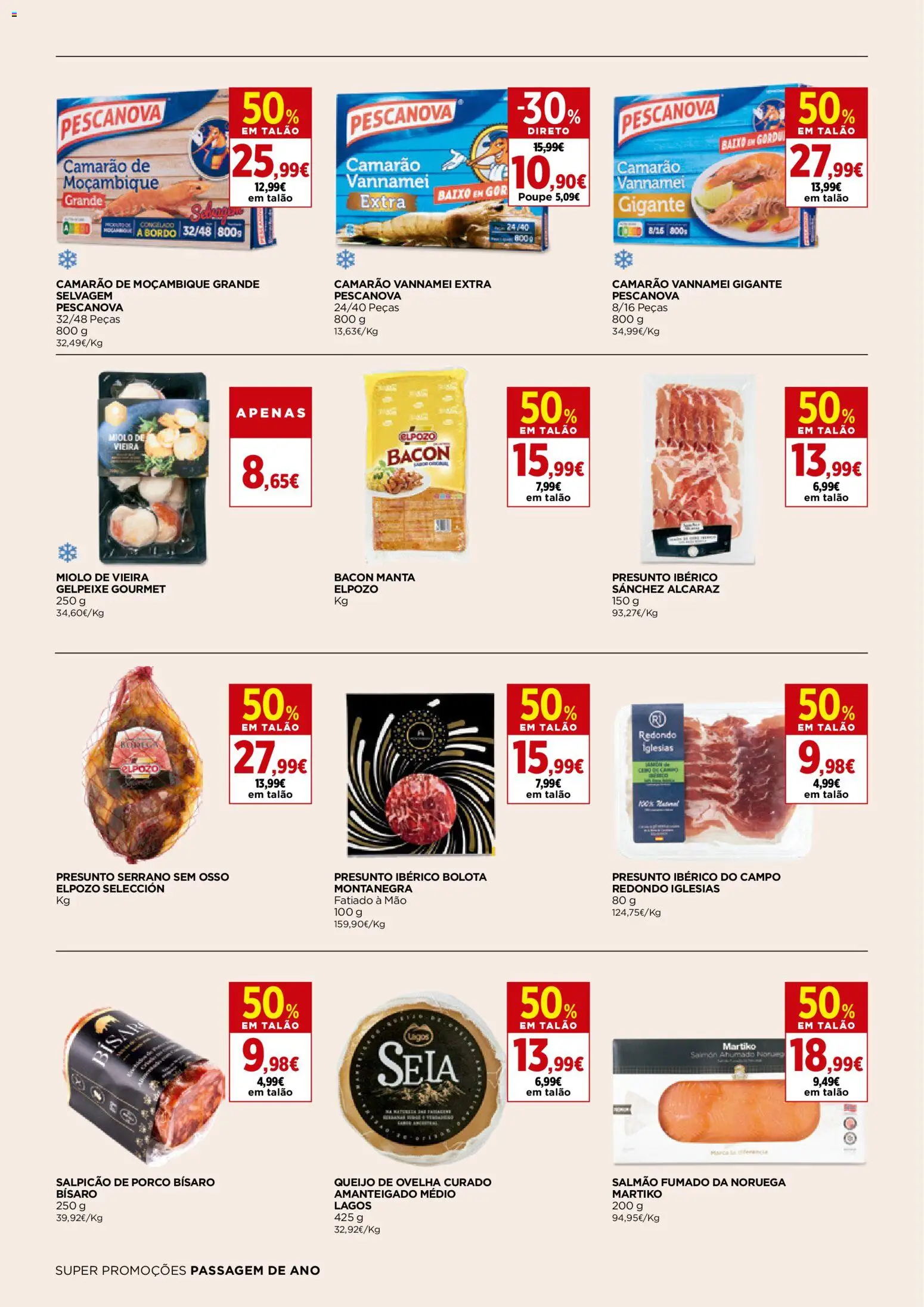 El Corte Ingles folheto │ válido de 25.12.2025 | Página: 4 | Produtos: Bacon, Salpicão, Salmão, Queijo