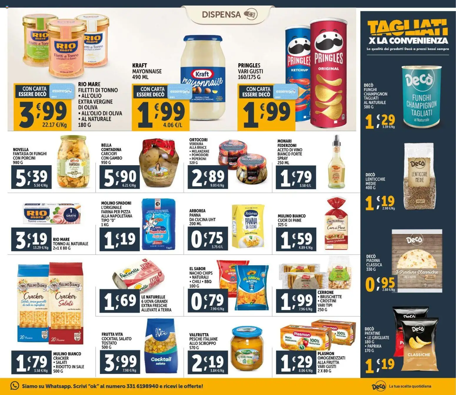 Volantino Decò del 30.01.2026 | Pagina: 15 | Prodotti: Uova, Patatine, Pomodori, Piadina