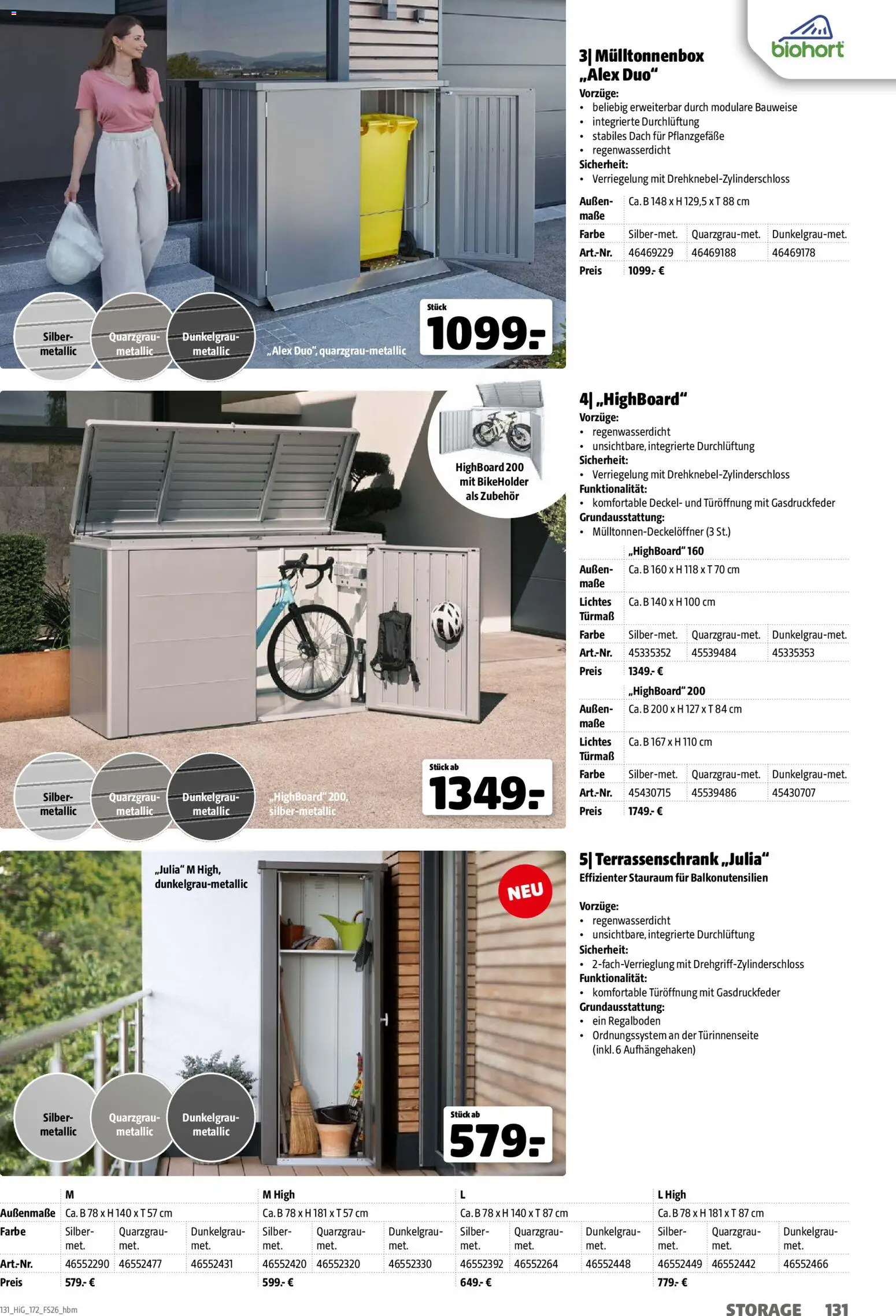 Hagebau Gartengestaltungsortiment – gültig ab 02.03.2026 | Seite: 131 | Produkte: HIghboard
