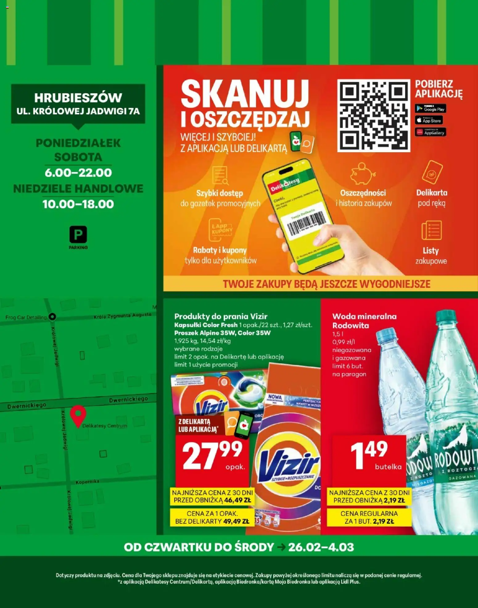 Delikatesy Centrum Gazetka - Hrubieszów Otwarcie od 26.02.2026 | Strona: 4 | Produkty: Delikatesy, Woda