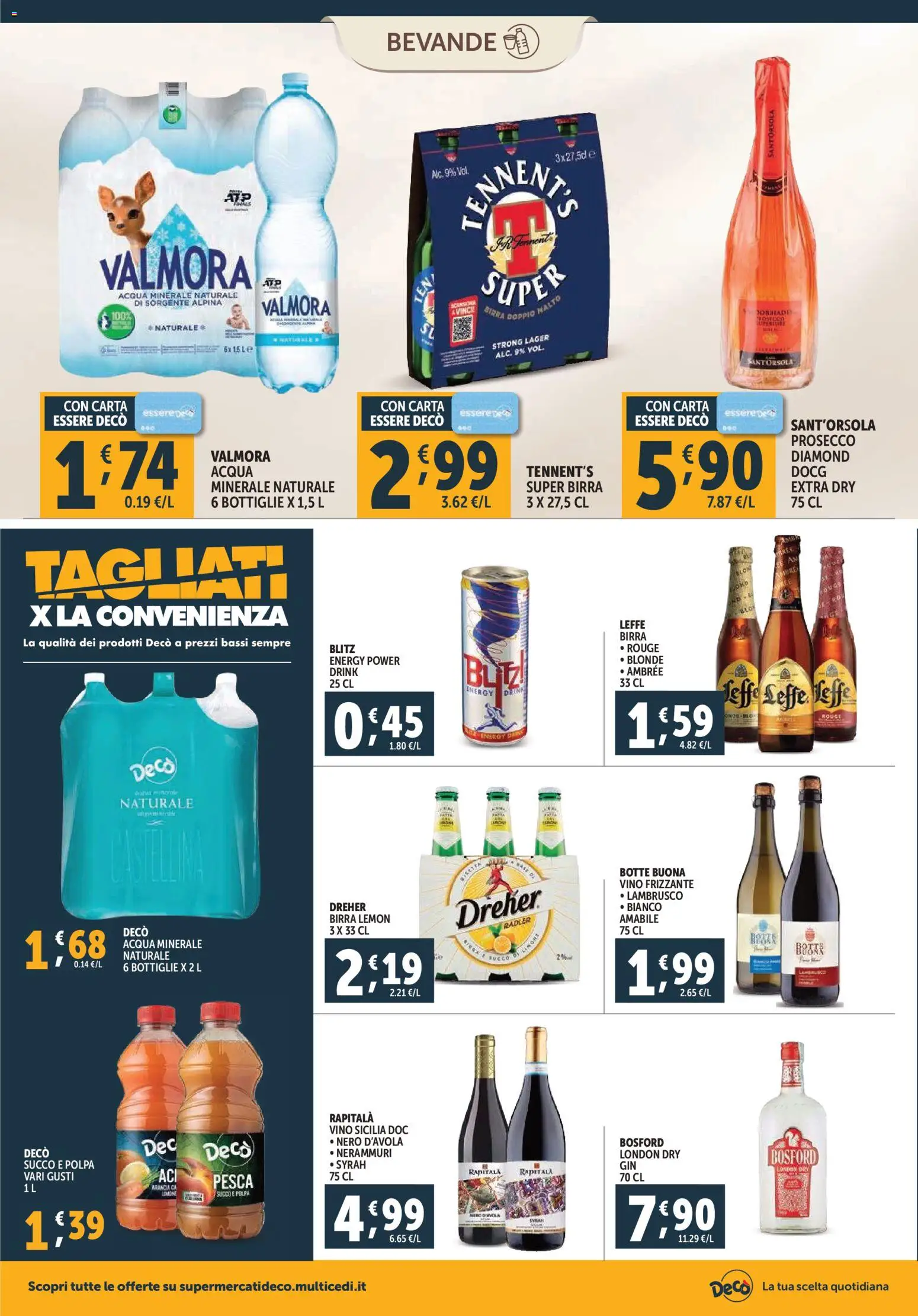 Volantino Decò del 07.11.2025 | Pagina: 14 | Prodotti: Succo, Acqua, Arancia, Acqua minerale