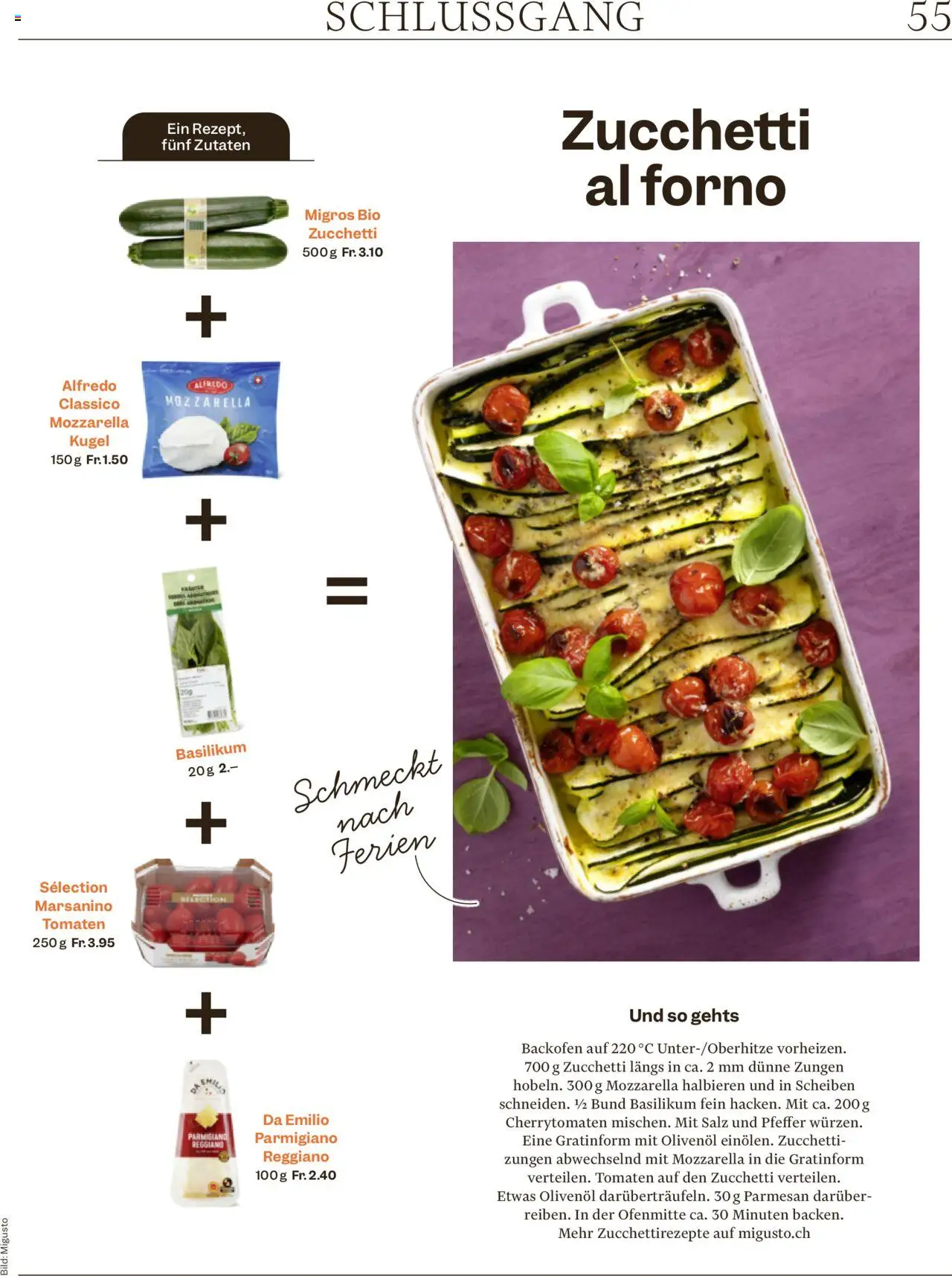 Migros - Magazin ab 18.08.2025 | Seite: 55 | Produkte: Tomaten, Backofen, Pfeffer, Salz