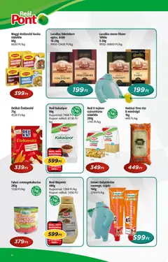 Reál - Akciós újság Pont - amely érvényes a következő dátumtól: 26.11.2025 | Oldal: 4 | Termékek: Csemegekukorica, Maggi, Ételízesítő, Kakaópor