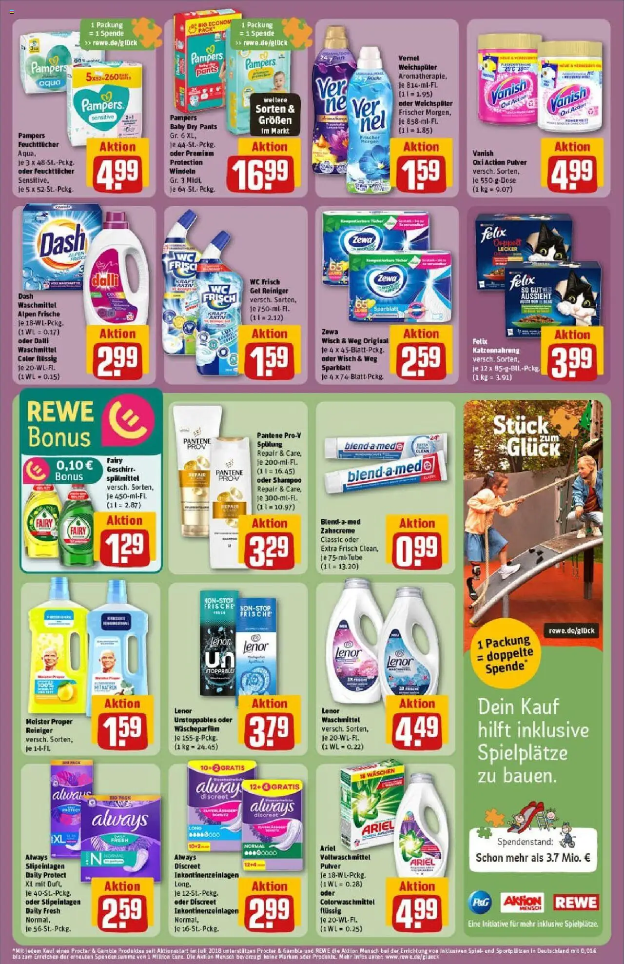Rewe prospekt Höchberg	 - gültig ab dem 24.08.2025 | Seite: 29 | Produkte: Spiel, Lenor, Weichspüler, Wc frisch