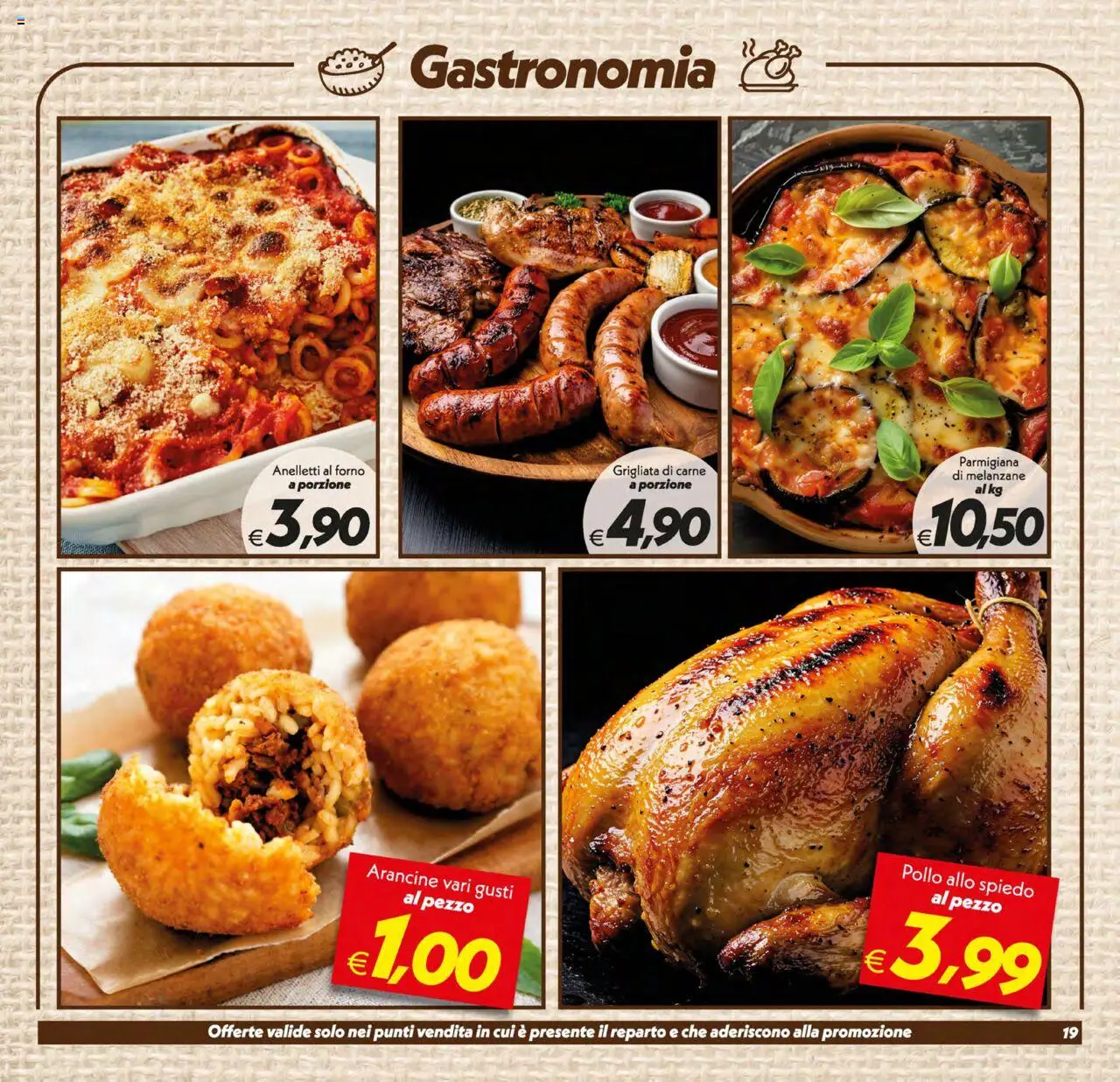 Volantino SuperConveniente del 17.10.2025 | Pagina: 19 | Prodotti: Pollo, Melanzane, Forno