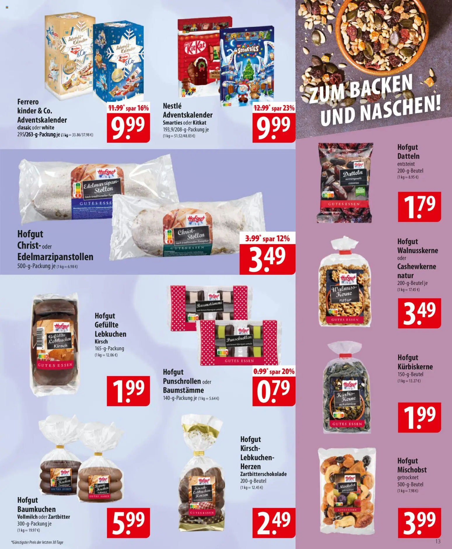 Famila Prospekt 	 – gültig ab 10.11.2025 | Seite: 13 | Produkte: Smarties, Kürbis