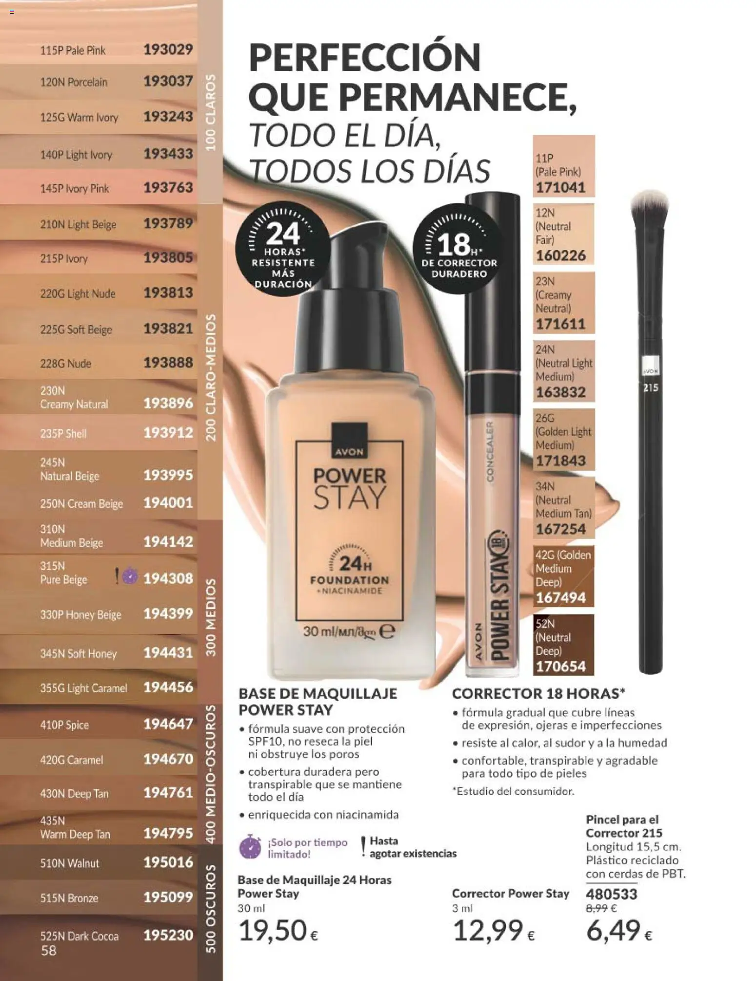Catálogo AVON campaña 3 │ válido desde el 01.03.2026 | Página: 58 | Productos: Maquillaje, Corrector, Base de maquillaje