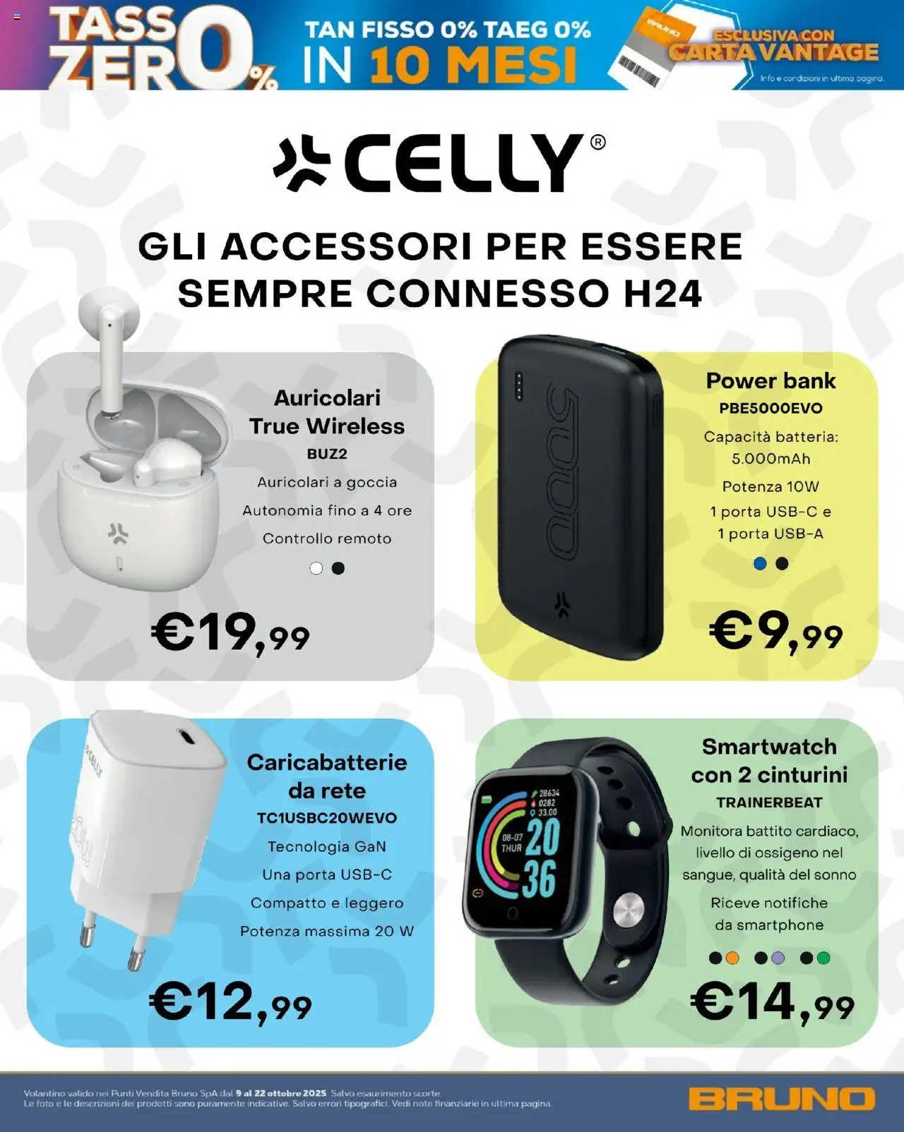 Volantino BRUNO del 09.10.2025 | Pagina: 32 | Prodotti: Power bank, Smartphone, Batteria, Caricabatterie