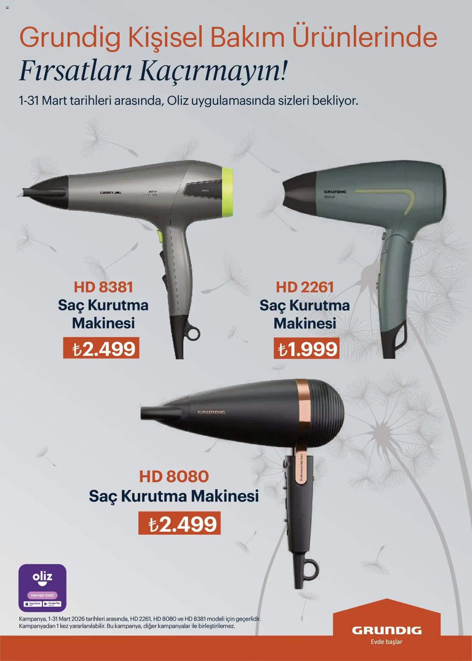 Arçelik Katalog - 01.03.2026 tarihinden itibaren geçerlidir | Sayfa: 102 | Ürünler: Saç kurutma makinesi, Kurutma makinesi