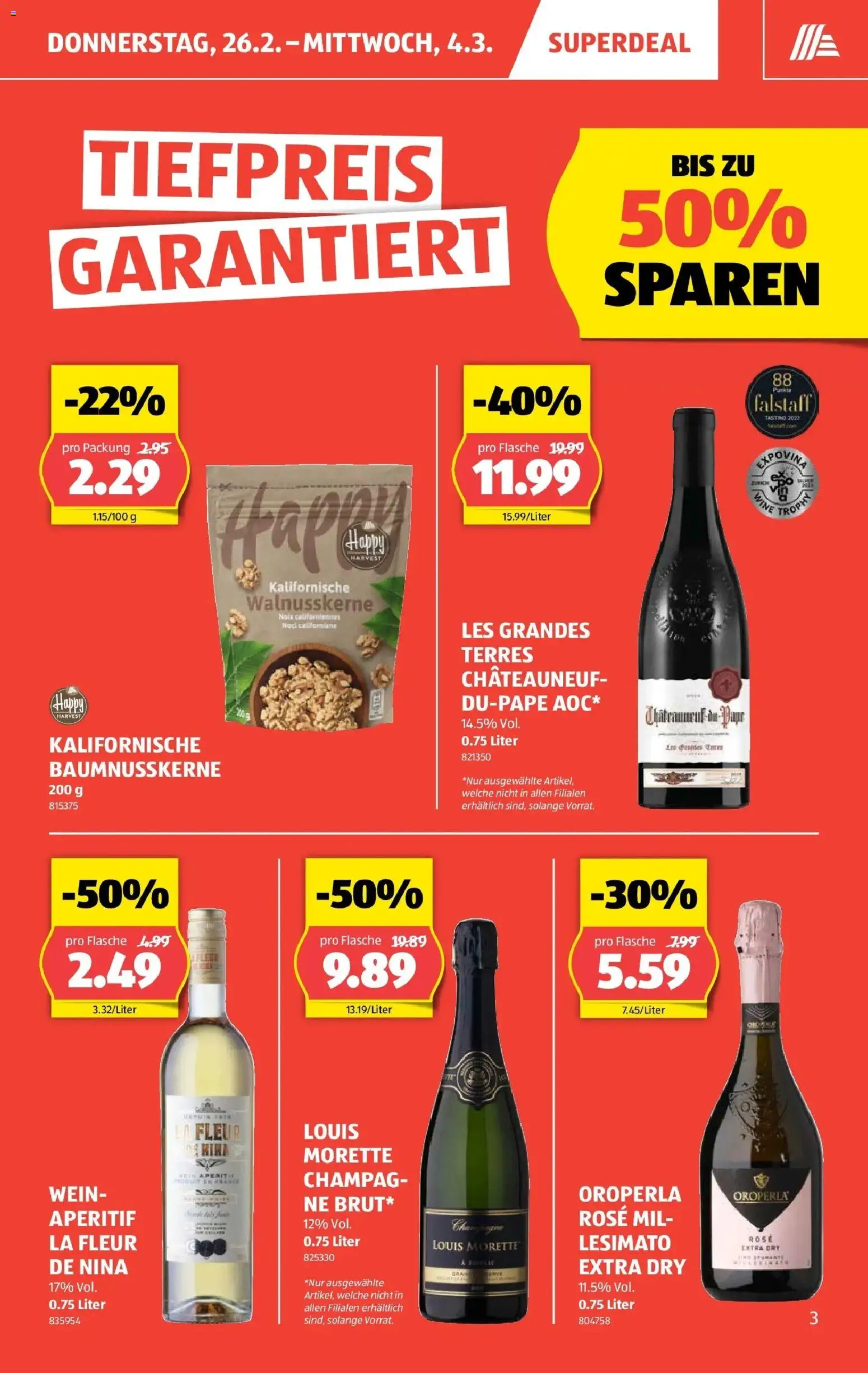 Aldi - Aldi Suisse: Wochenangebote – gültig ab 26.02.2026 | Seite: 3 | Produkte: Wein