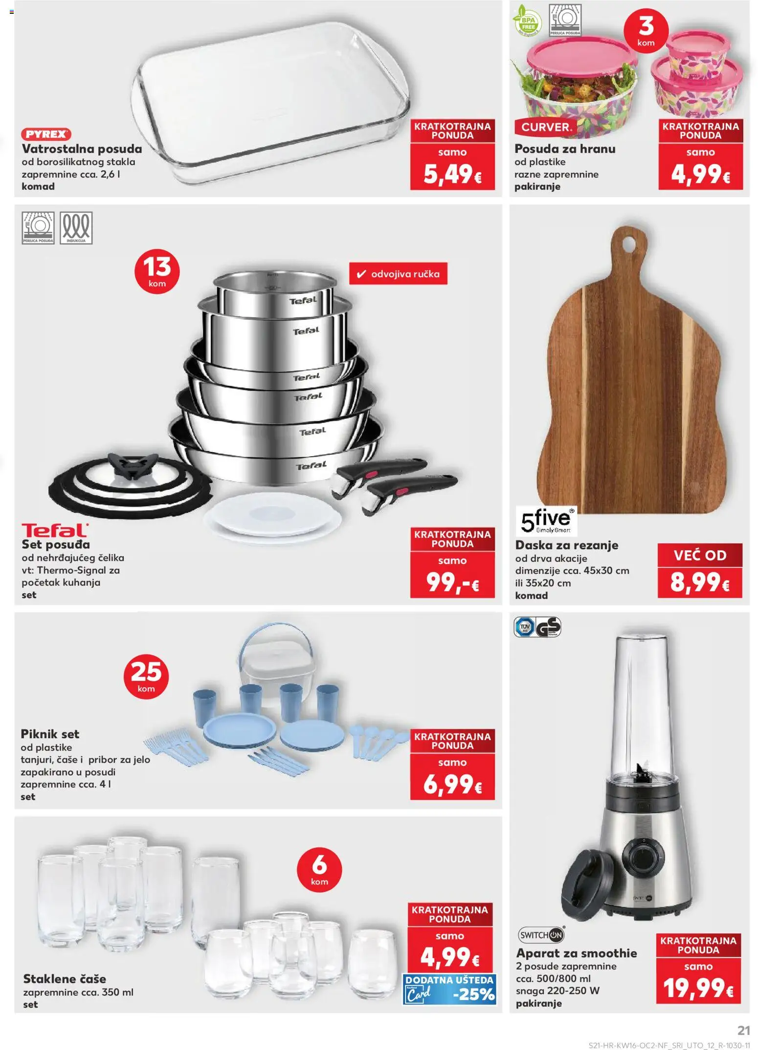 Kaufland katalog | vrijedi od 15.04.2026 | Stranica: 21 | Proizvodi: Perilica posuđa, Čaše, Smoothie, Daska za rezanje