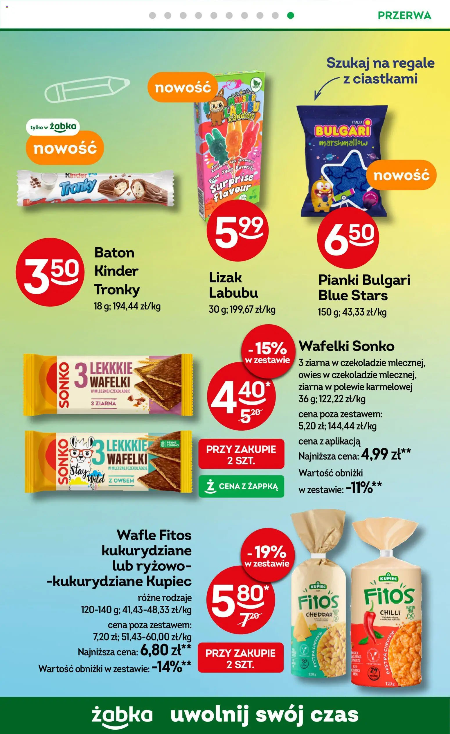 Żabka Gazetka od 05.11.2025 | Strona: 57 | Produkty: Baton, Wafelki, Pianki, Cheddar