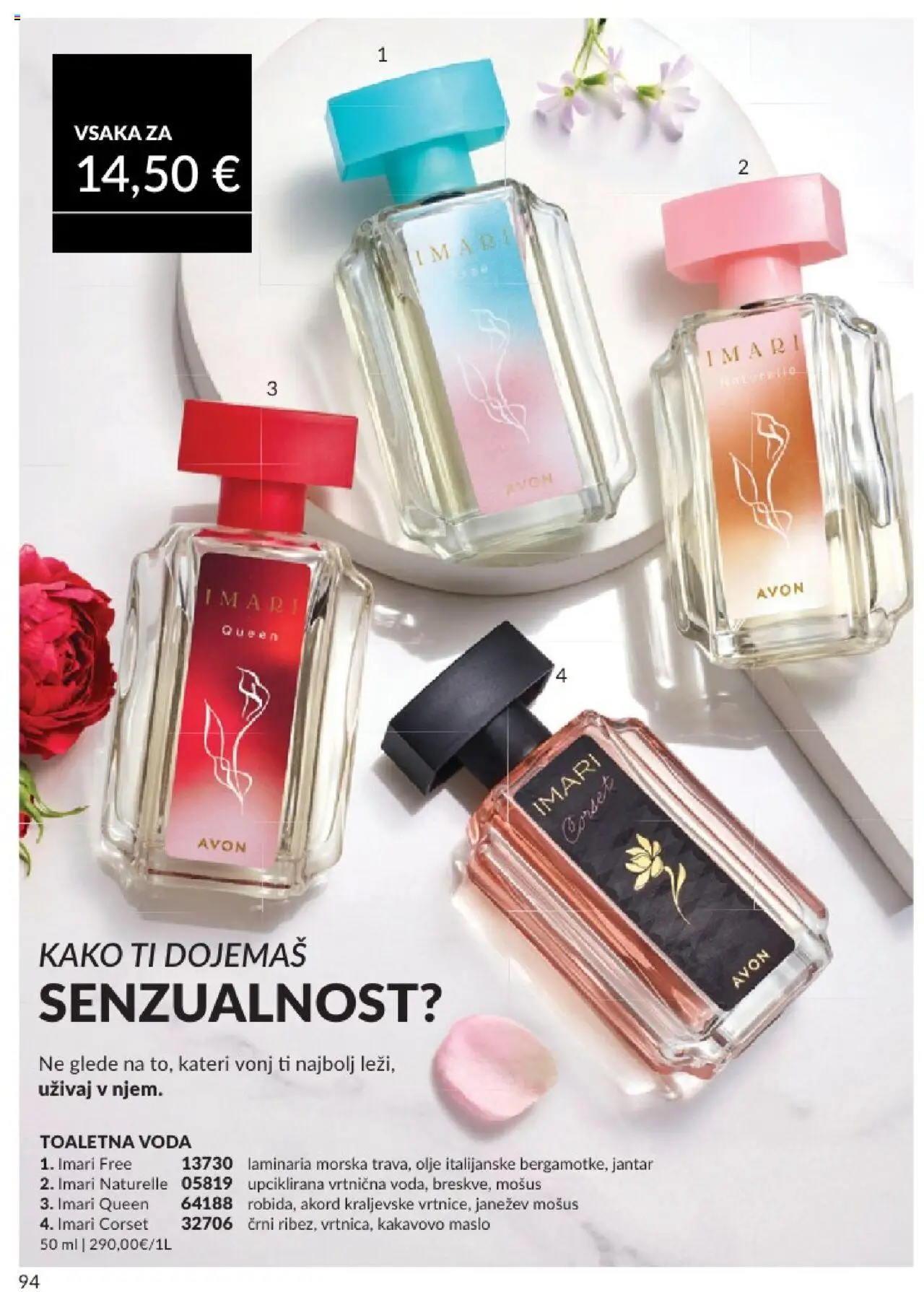Avon katalog │ velja od 01.07.2025 | Stran: 94 | Izdelki: Maslo, Olje, Voda, Toaletna voda