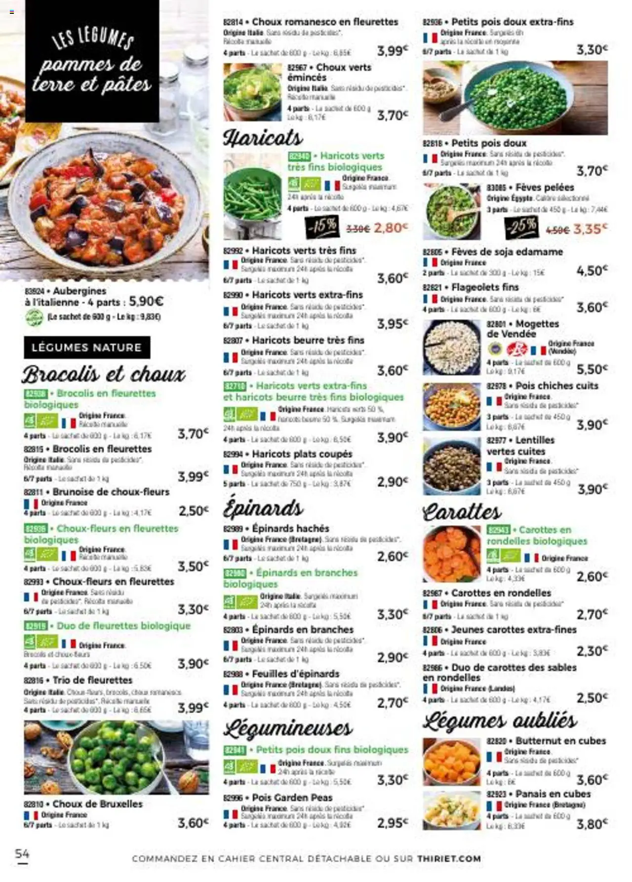  | Page: 54 | Produits: Carottes, Beurre, Pommes, Ricotta