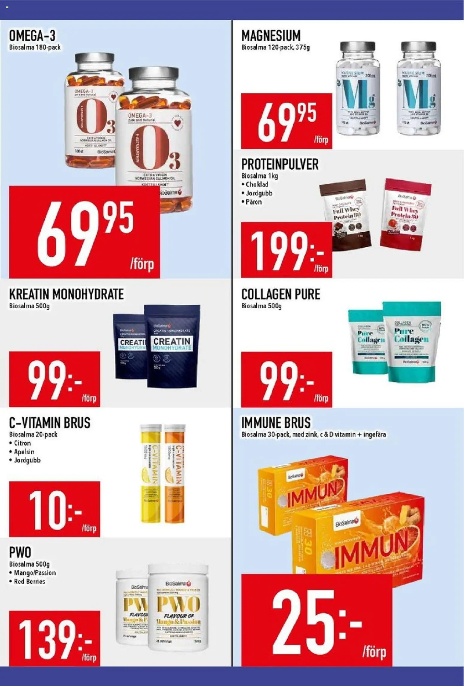 Matdax reklamblad aktuell från 05.01.2026 | Sida: 13 | Produkter: Proteinpulver, Choklad, Apelsin, Citron
