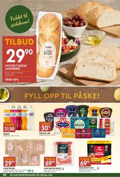 Forhåndsvisning av Coop Mega kundeavis gyldig fra 23.03.2026 | Side: 4 | Produkter: Bavețică, Ost, Brød, Пов'язка еластична